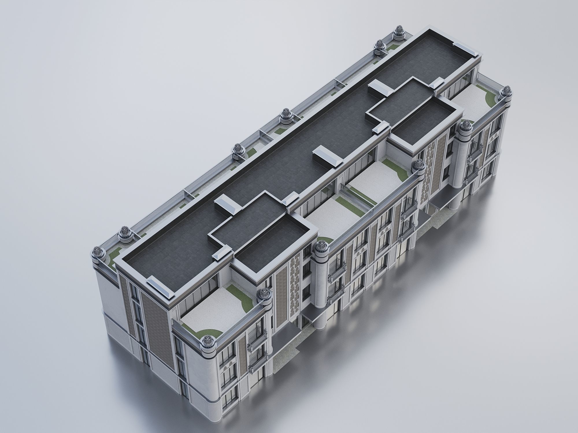 Residential Building 019 3D model_7