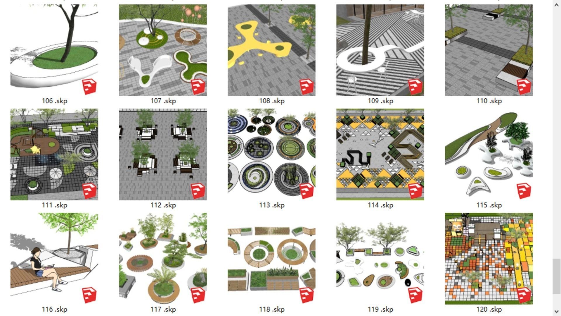 120 of urban furnitures and park elements2 3D model_7
