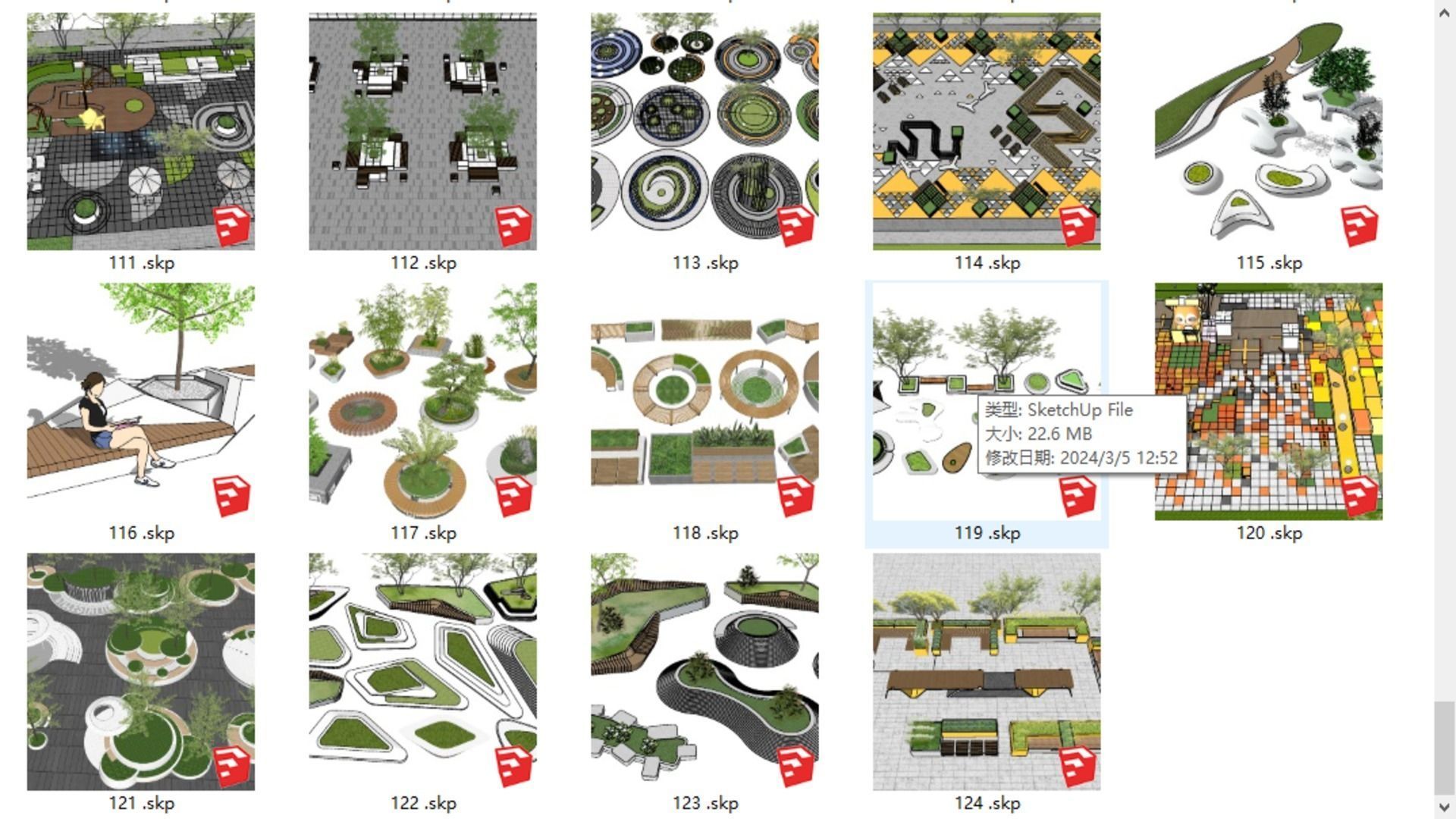 120 of urban furnitures and park elements2 3D model_8