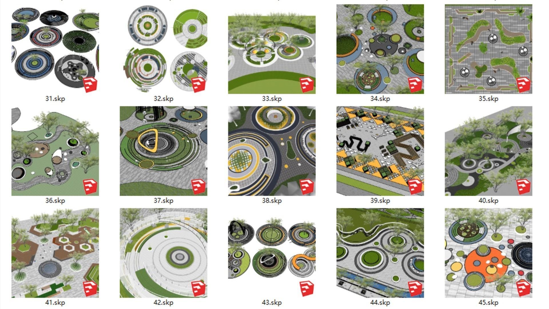 120 of urban furnitures and park elements2 3D model_2