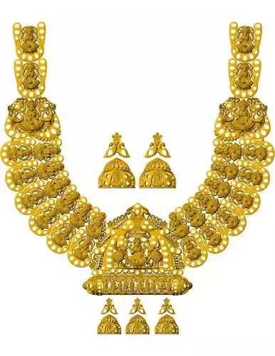 laxmi ji haar neklesh temple work