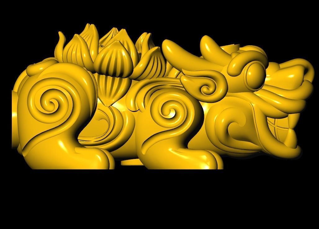 Pixiu Face Bracelet-Unicorn bracelet T06 3D print model_5