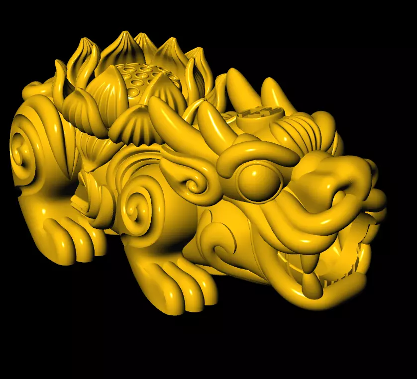 Pixiu Face Bracelet-Unicorn bracelet T06 3D print model_0