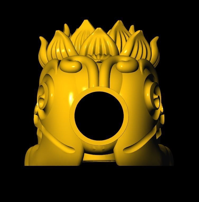 Pixiu Face Bracelet-Unicorn bracelet T06 3D print model_4