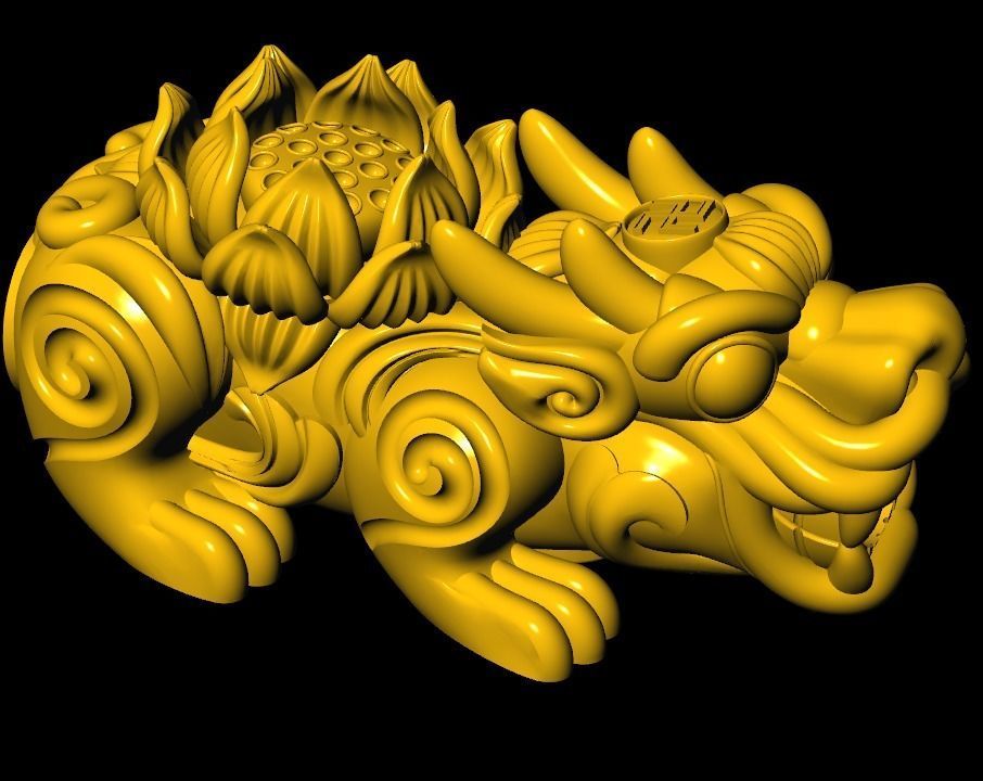 Pixiu Face Bracelet-Unicorn bracelet T06 3D print model_6