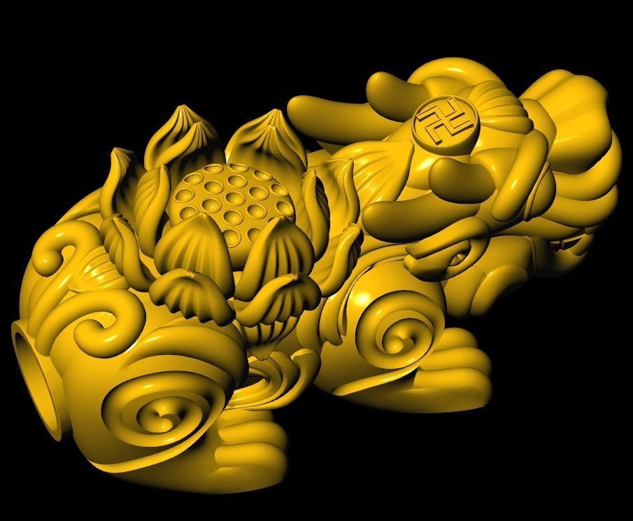 Pixiu Face Bracelet-Unicorn bracelet T06 3D print model_1