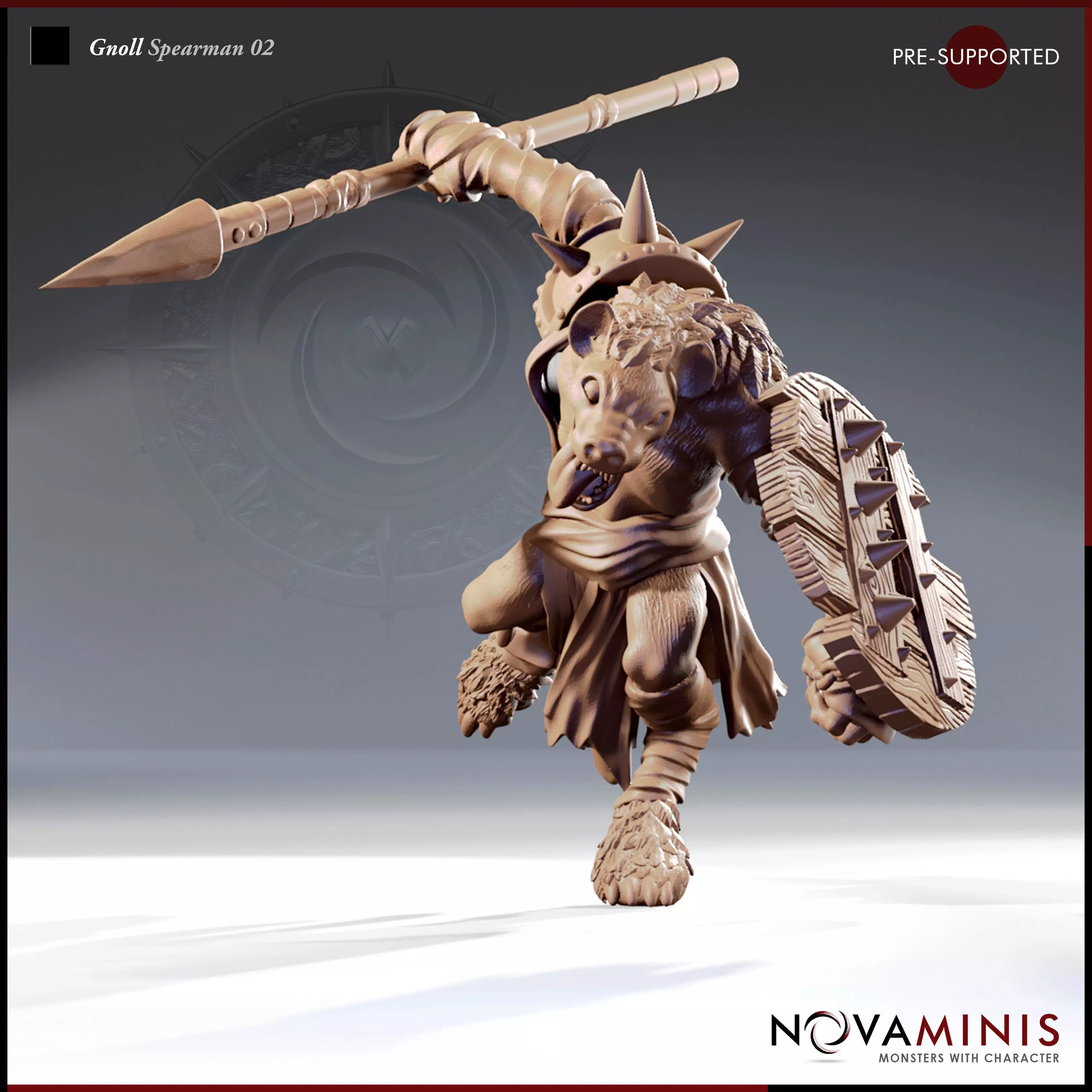 Gnoll Spearman 02 3D print model_0