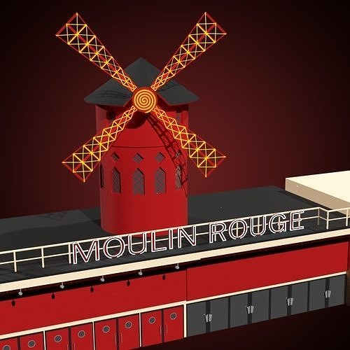 Moulin Rouge Entrance 3D model