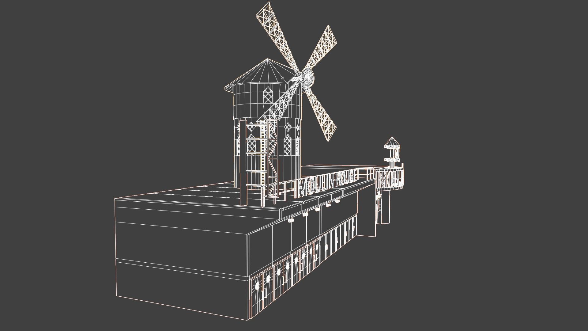 Moulin Rouge Entrance 3D model_12