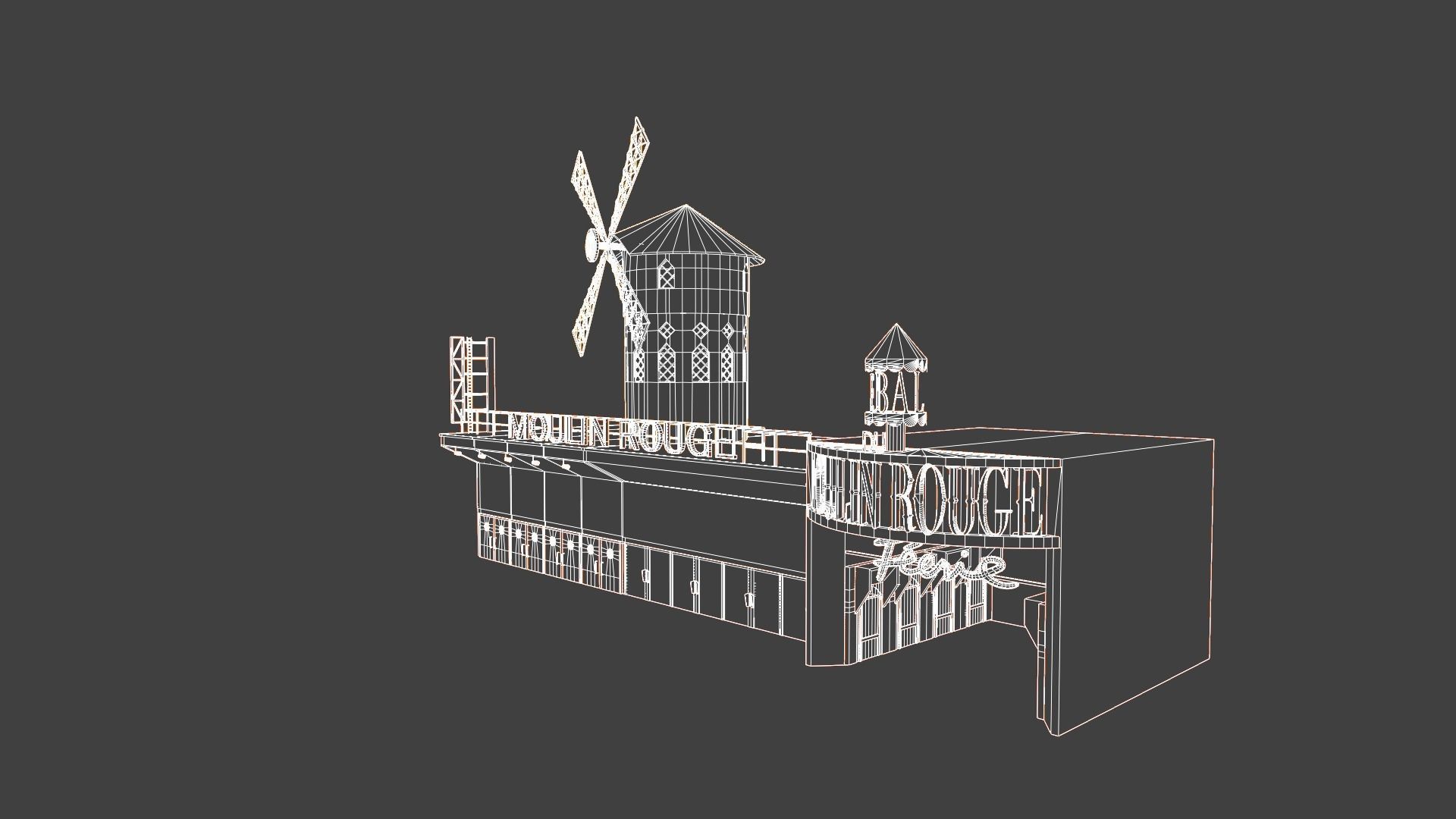 Moulin Rouge Entrance 3D model_14