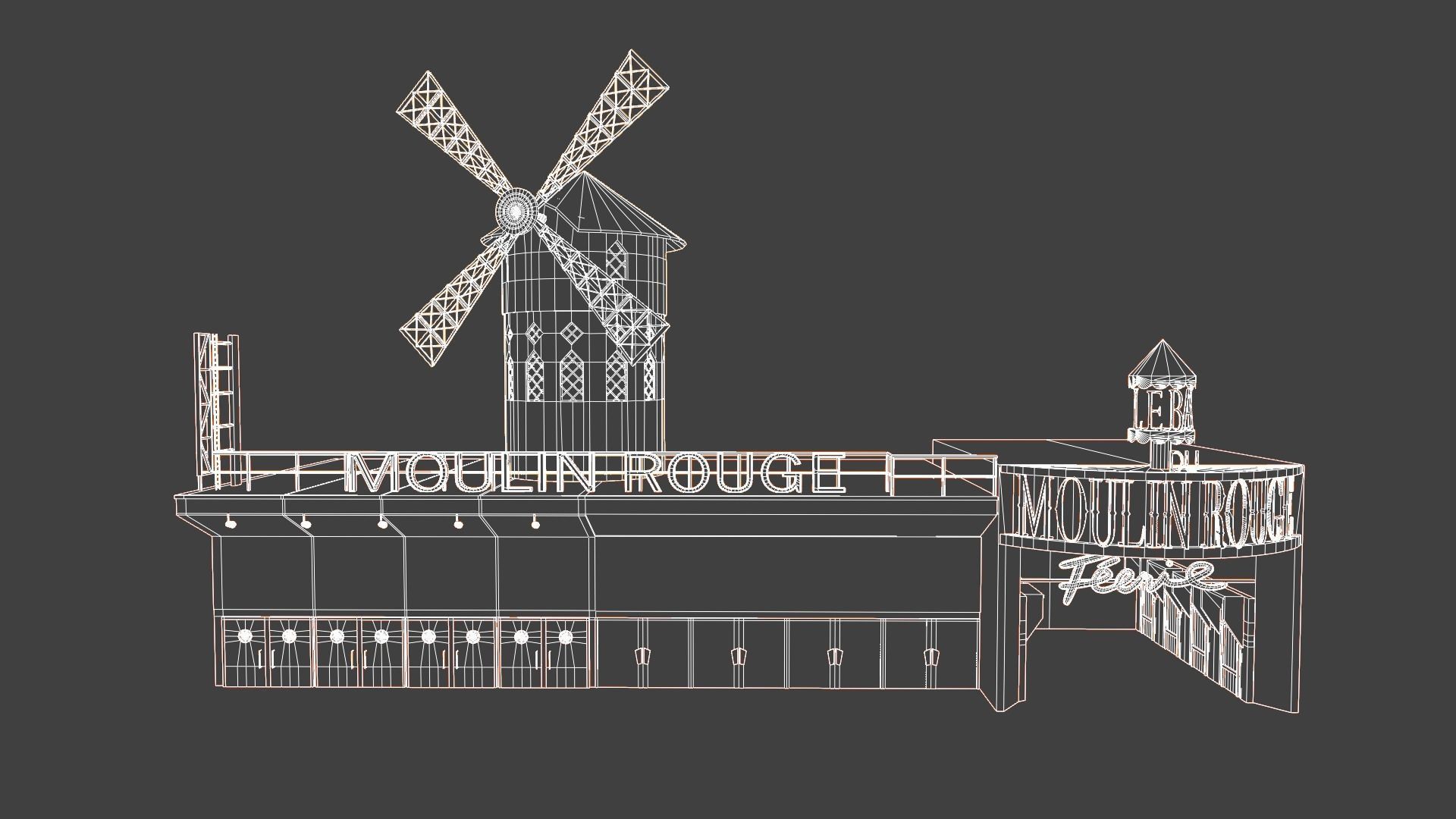 Moulin Rouge Entrance 3D model_10