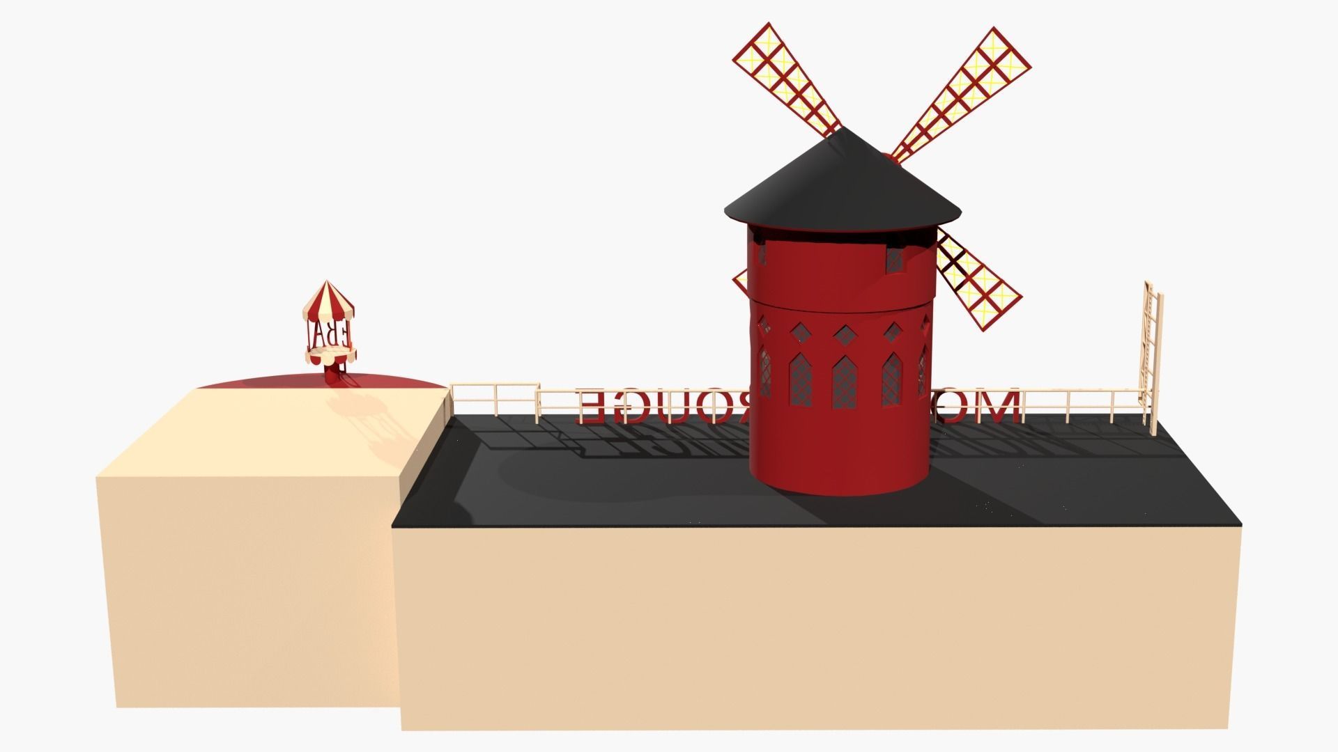 Moulin Rouge Entrance 3D model_9