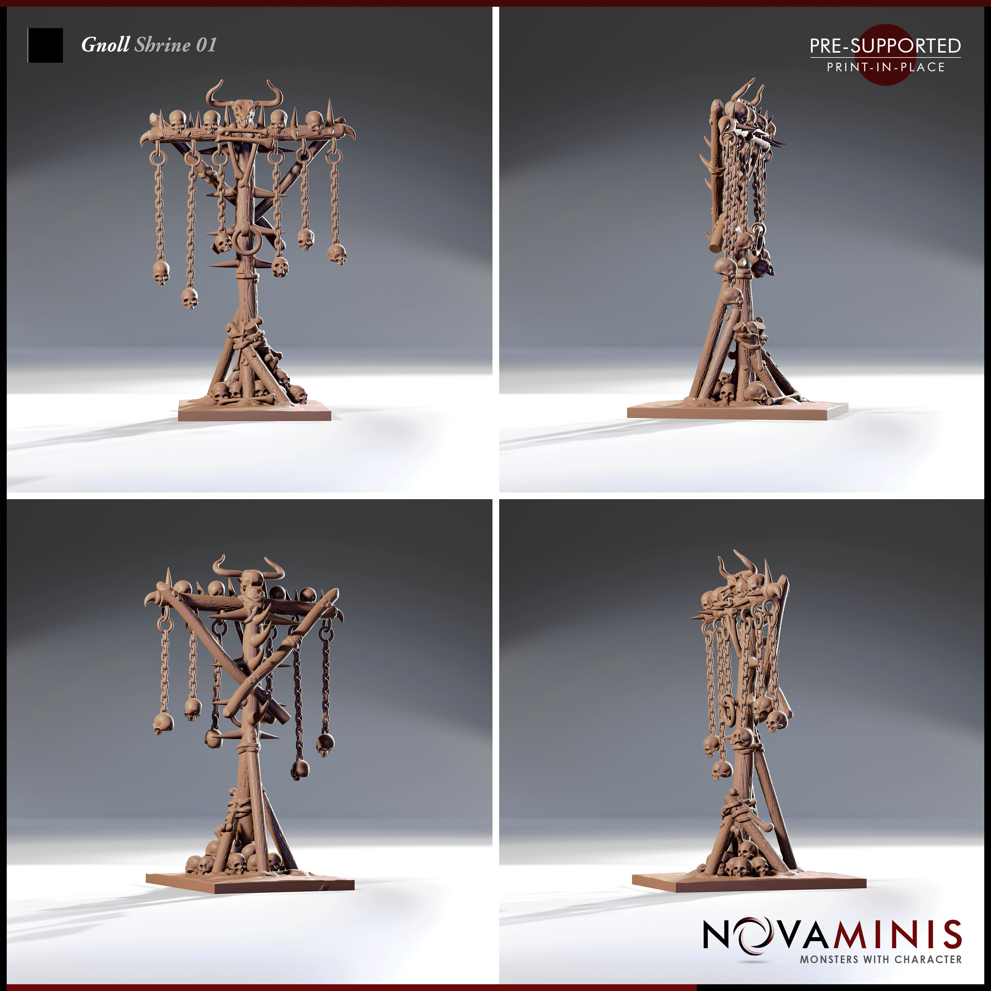 Gnoll Shrine 01 3D print model_2