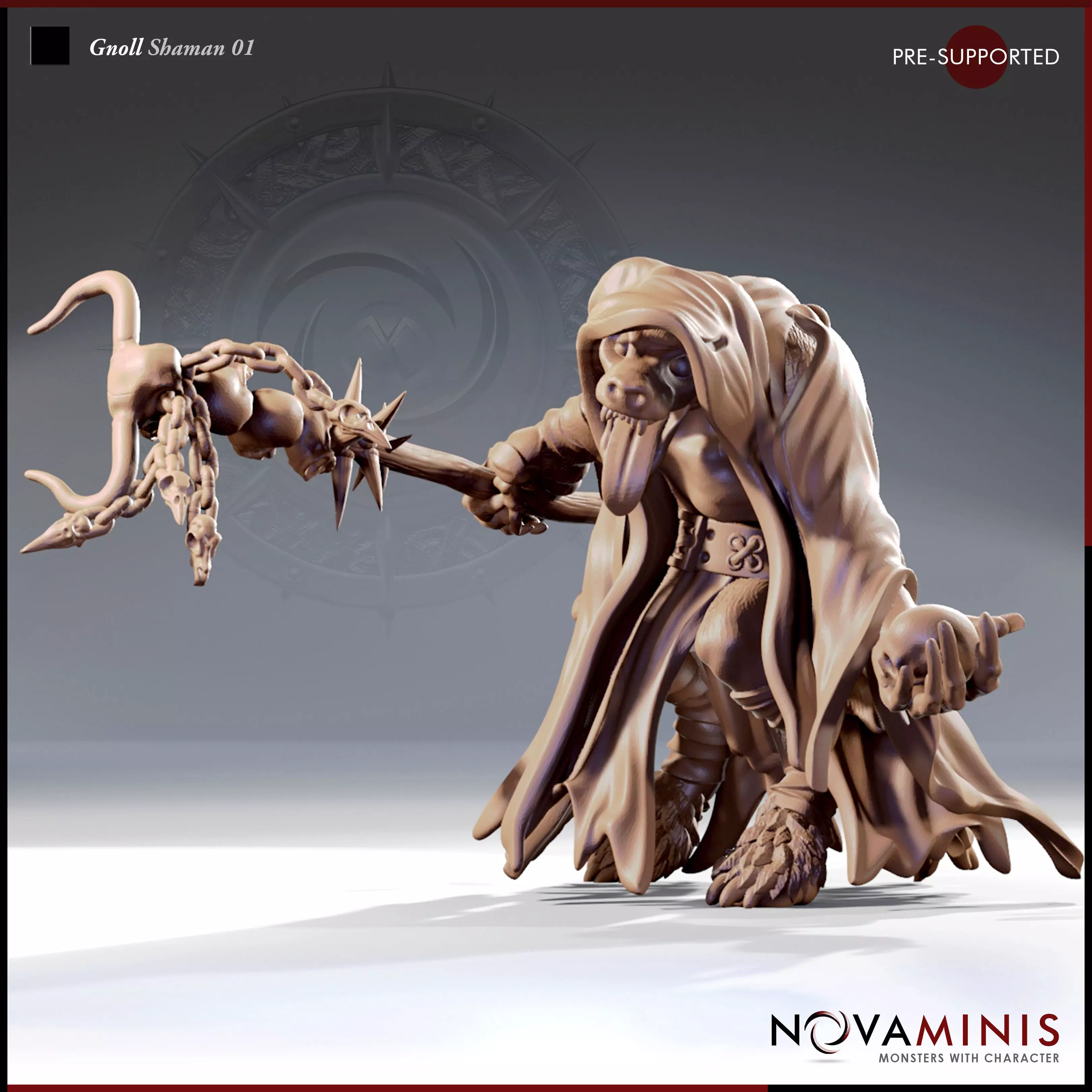 Gnoll Shaman 01 3D print model_0