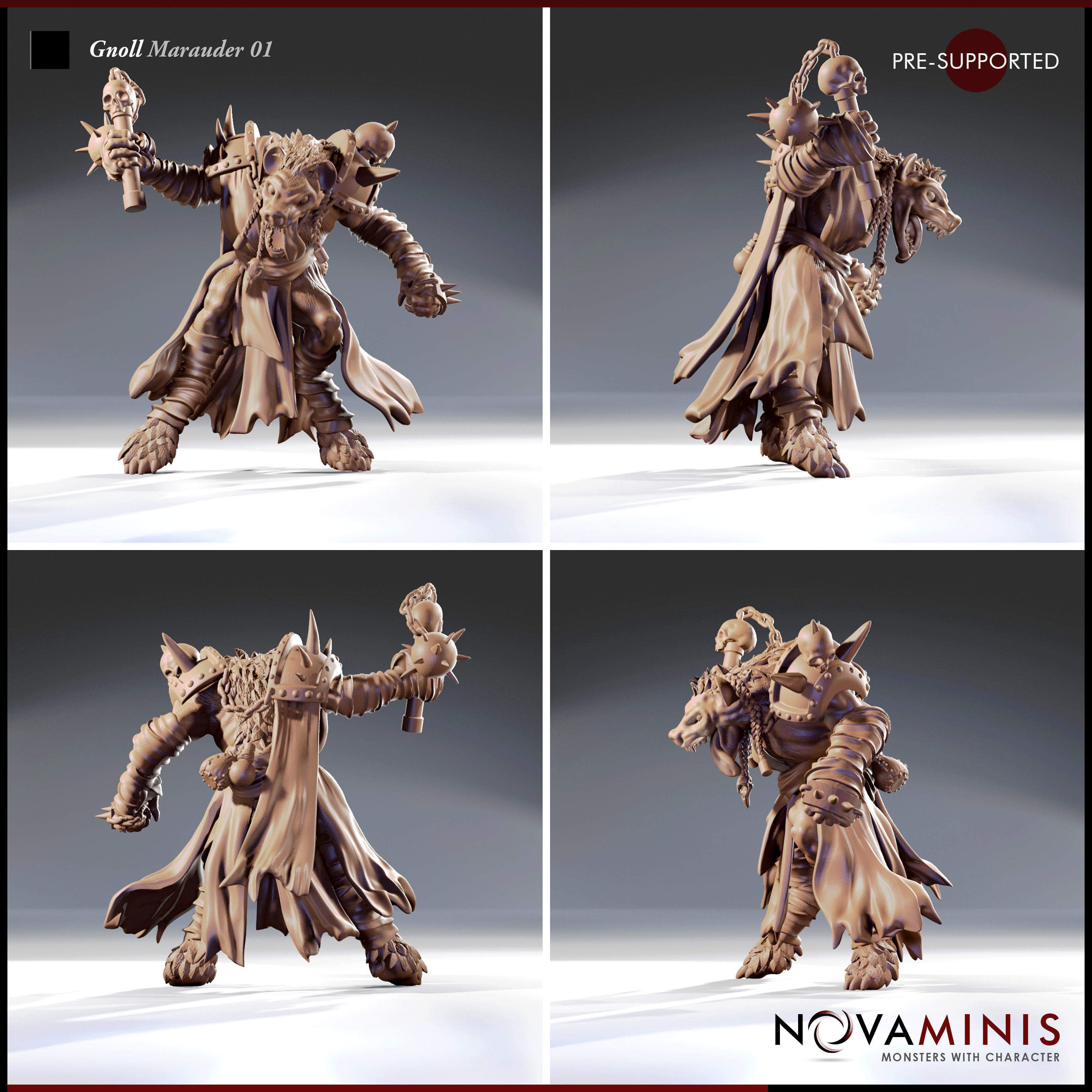 Gnoll Marauder 01 3D print model_2