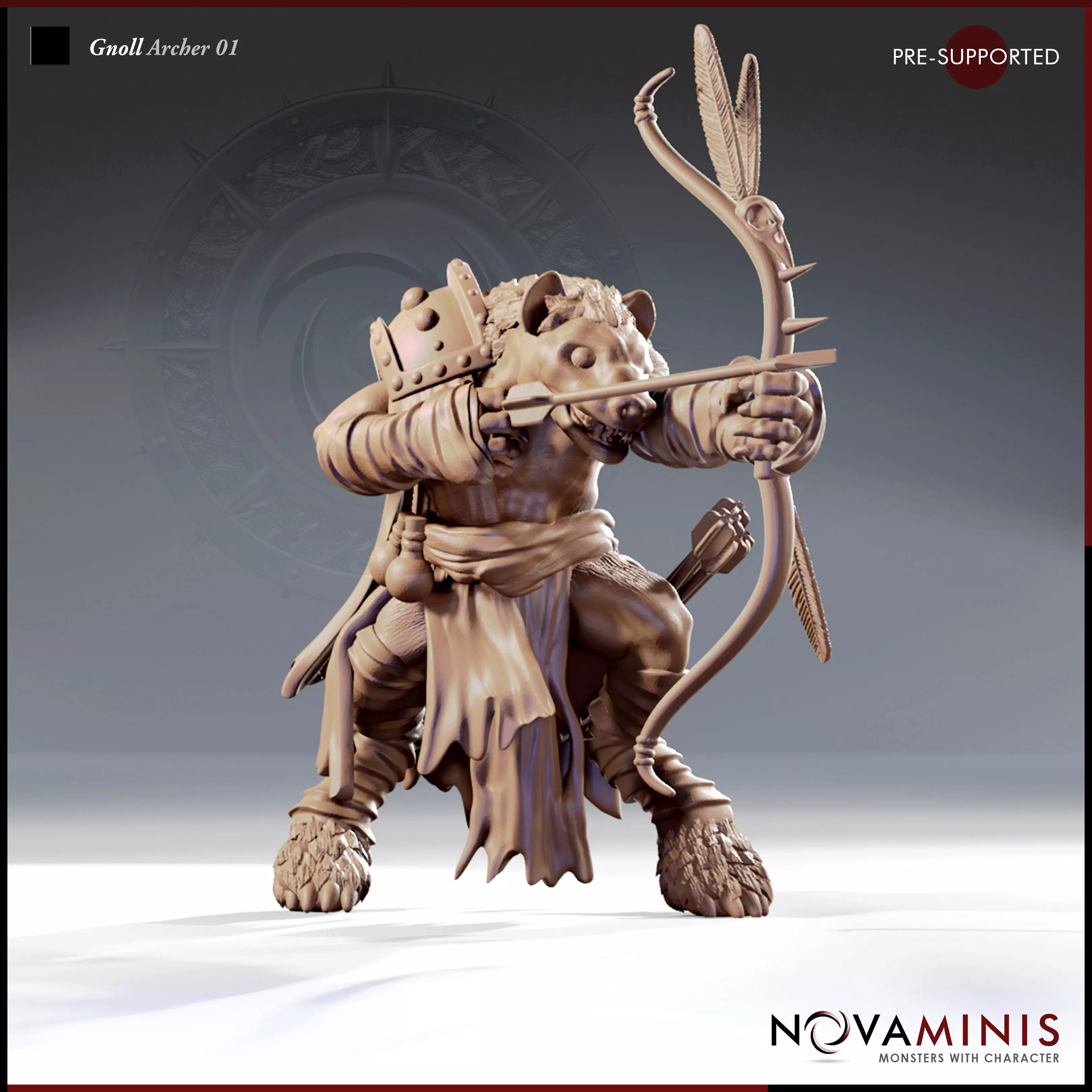 Gnoll Archer 01 3D print model