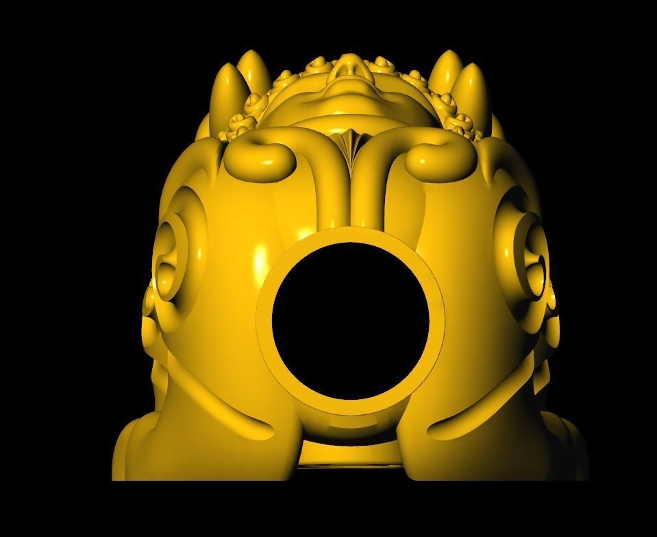 Pixiu Face Bracelet-Unicorn bracelet T07 3D print model_3