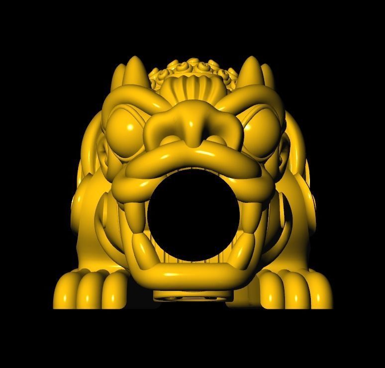 Pixiu Face Bracelet-Unicorn bracelet T07 3D print model_5