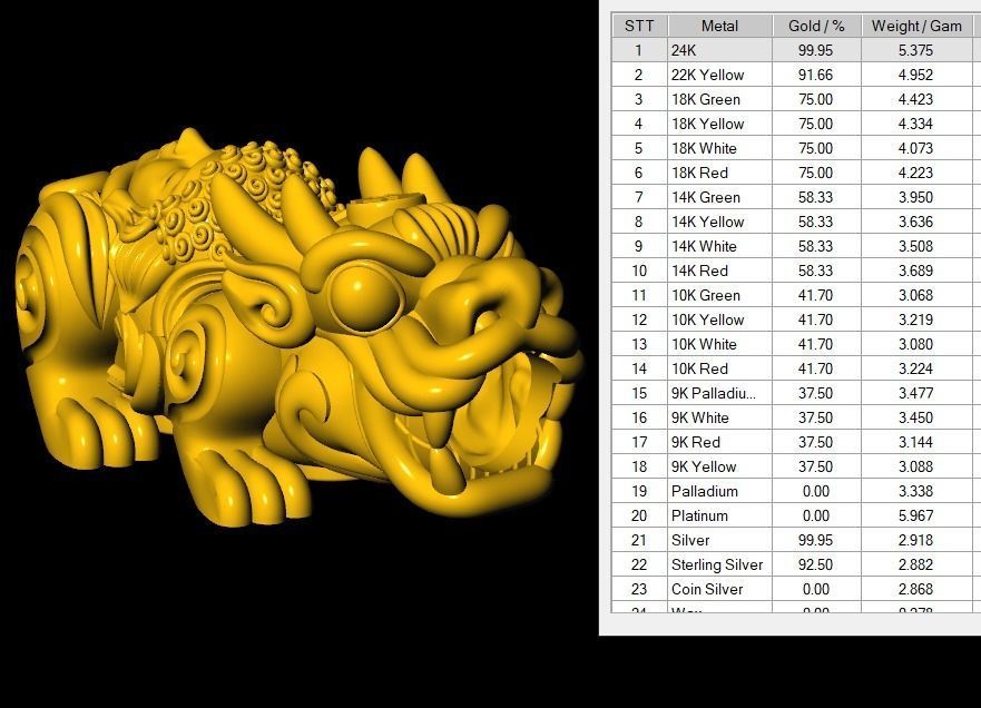 Pixiu Face Bracelet-Unicorn bracelet T07 3D print model_9