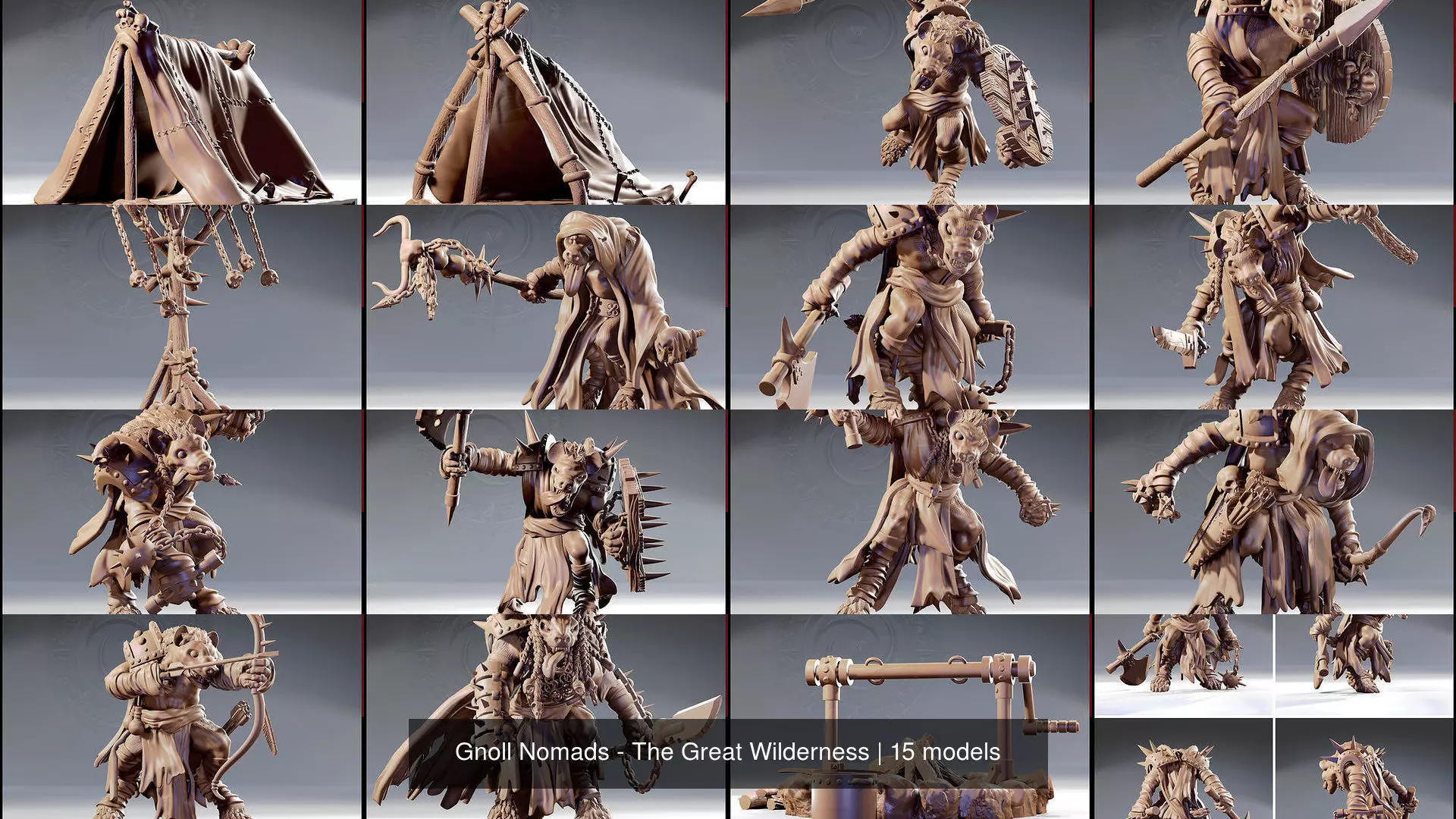Gnoll Nomads - The Great Wilderness 3D Model Collection_16