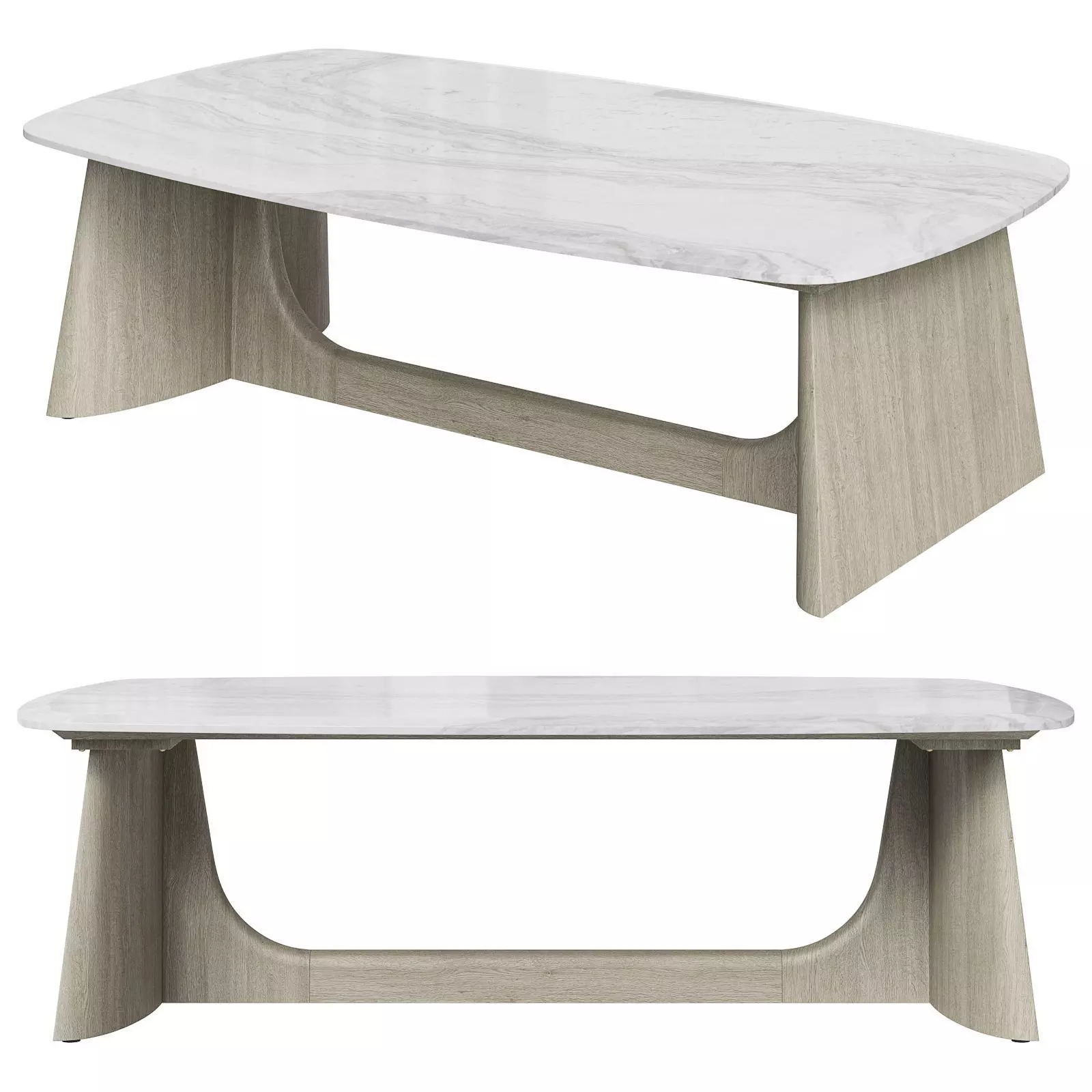 Repose coffee table by Theodore Alexander 3D model