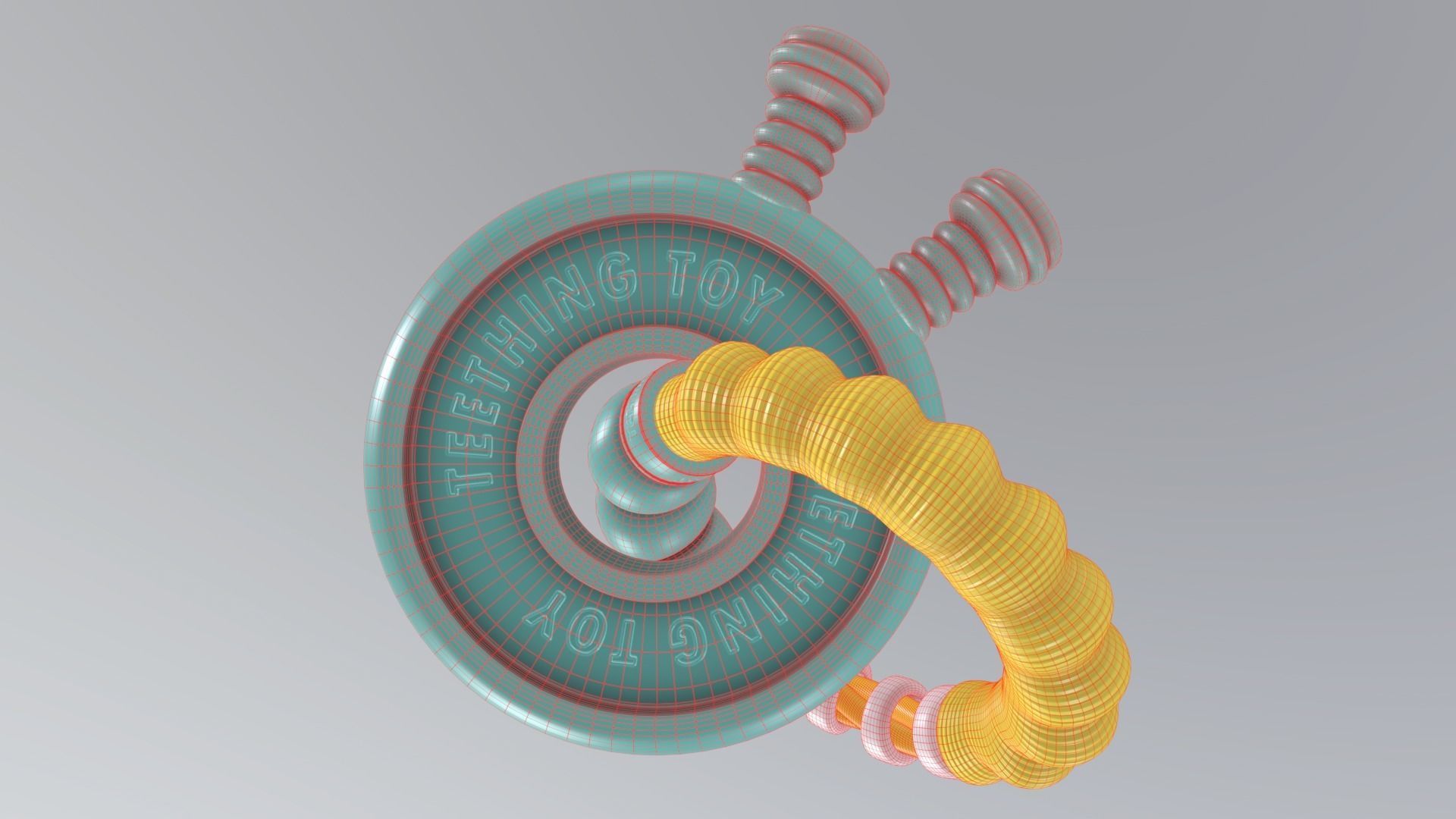 TeethingToy Low-poly 3D model_9