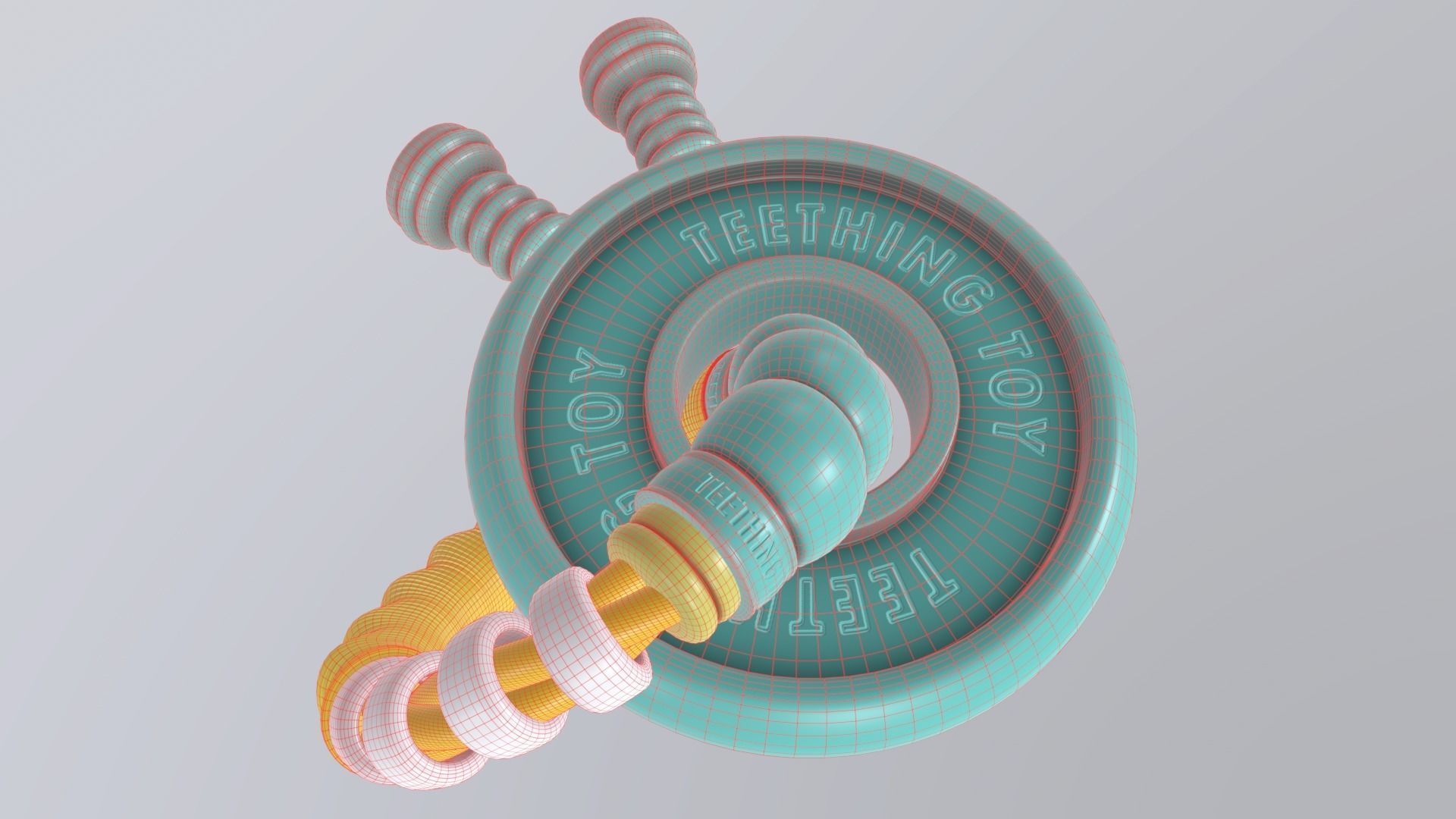 TeethingToy Low-poly 3D model_7