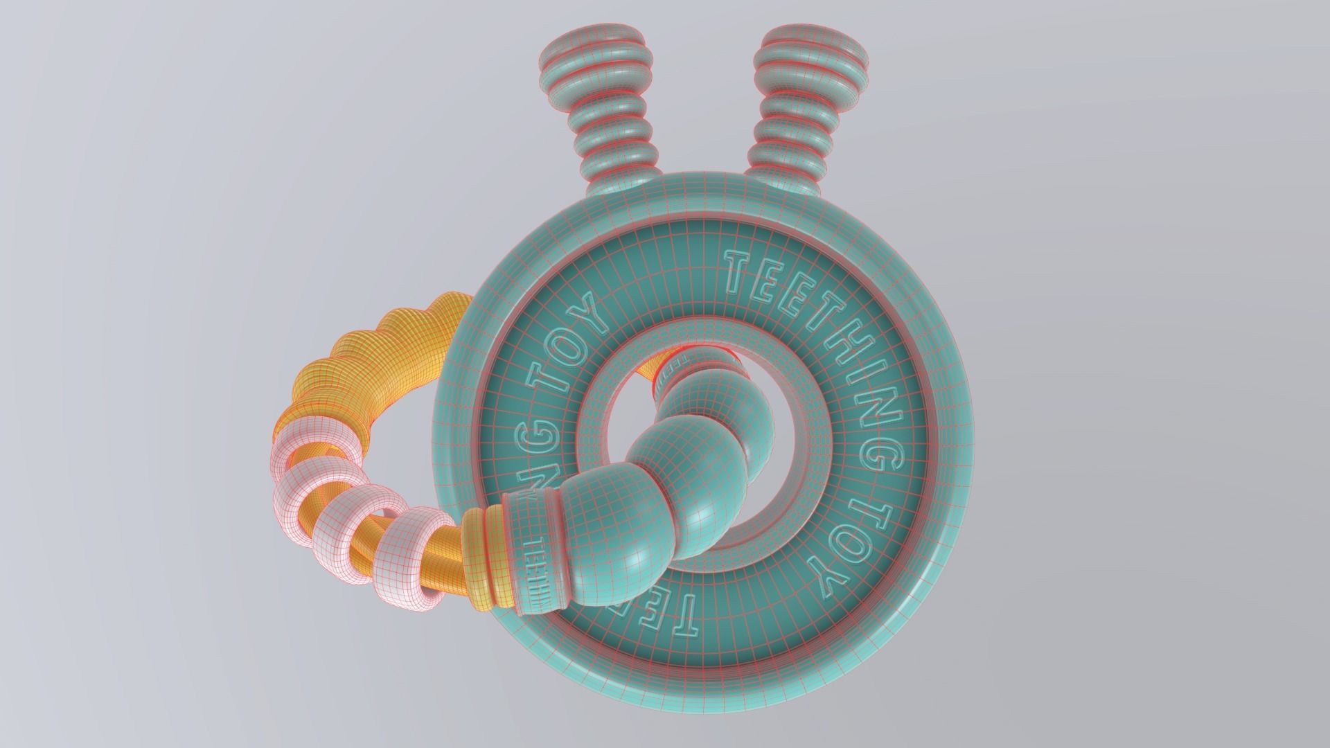 TeethingToy Low-poly 3D model_2