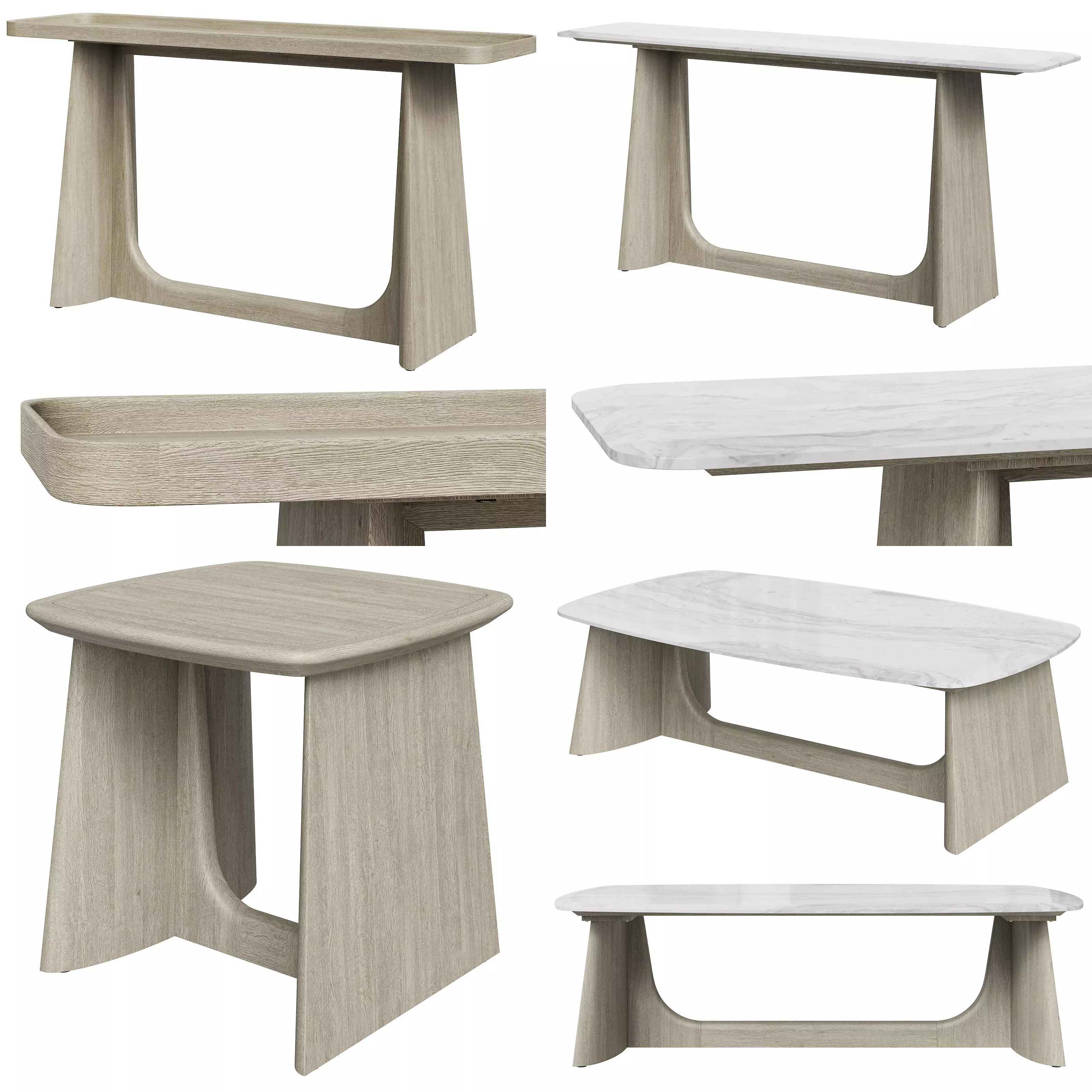 Repose tables by Theodore Alexander 3D Model Collection_0