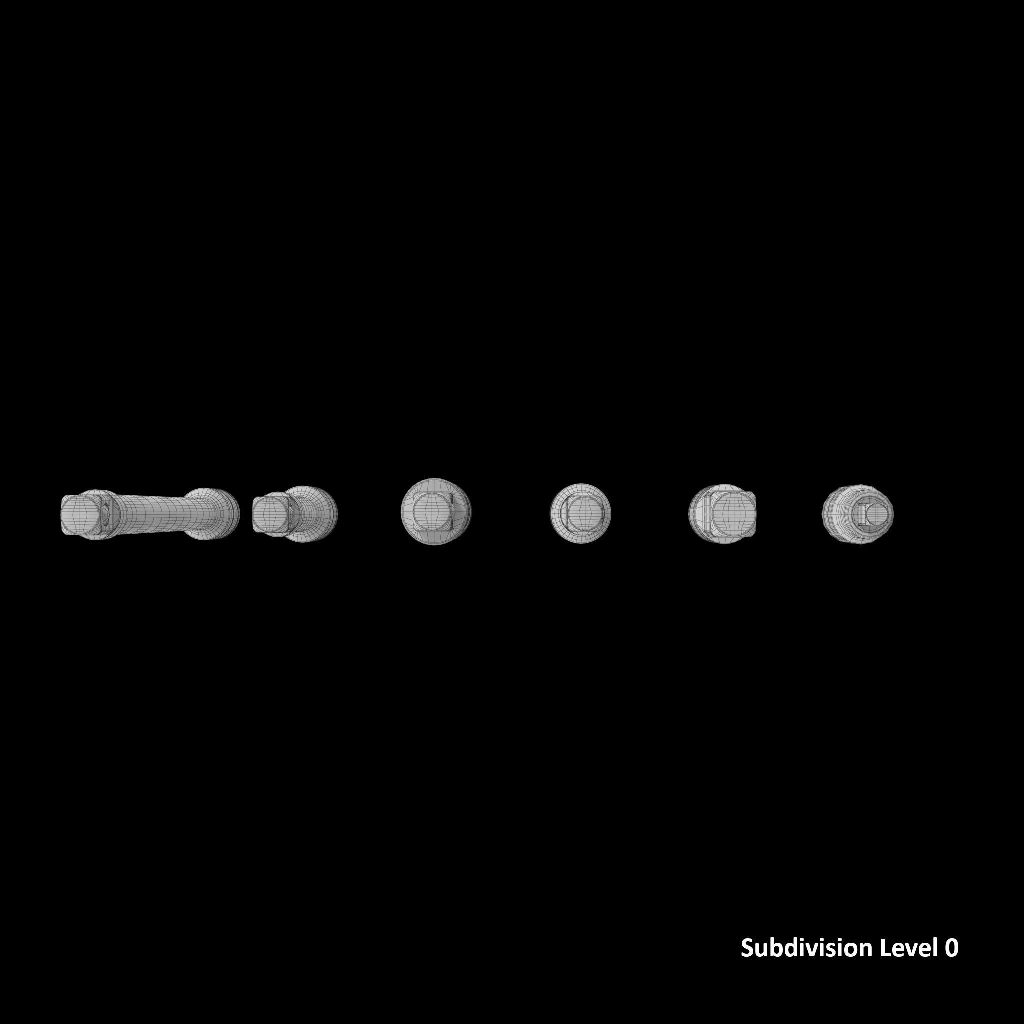 Agggl GFAT1E Drive Adaptor Extension Set Low-poly 3D model_20