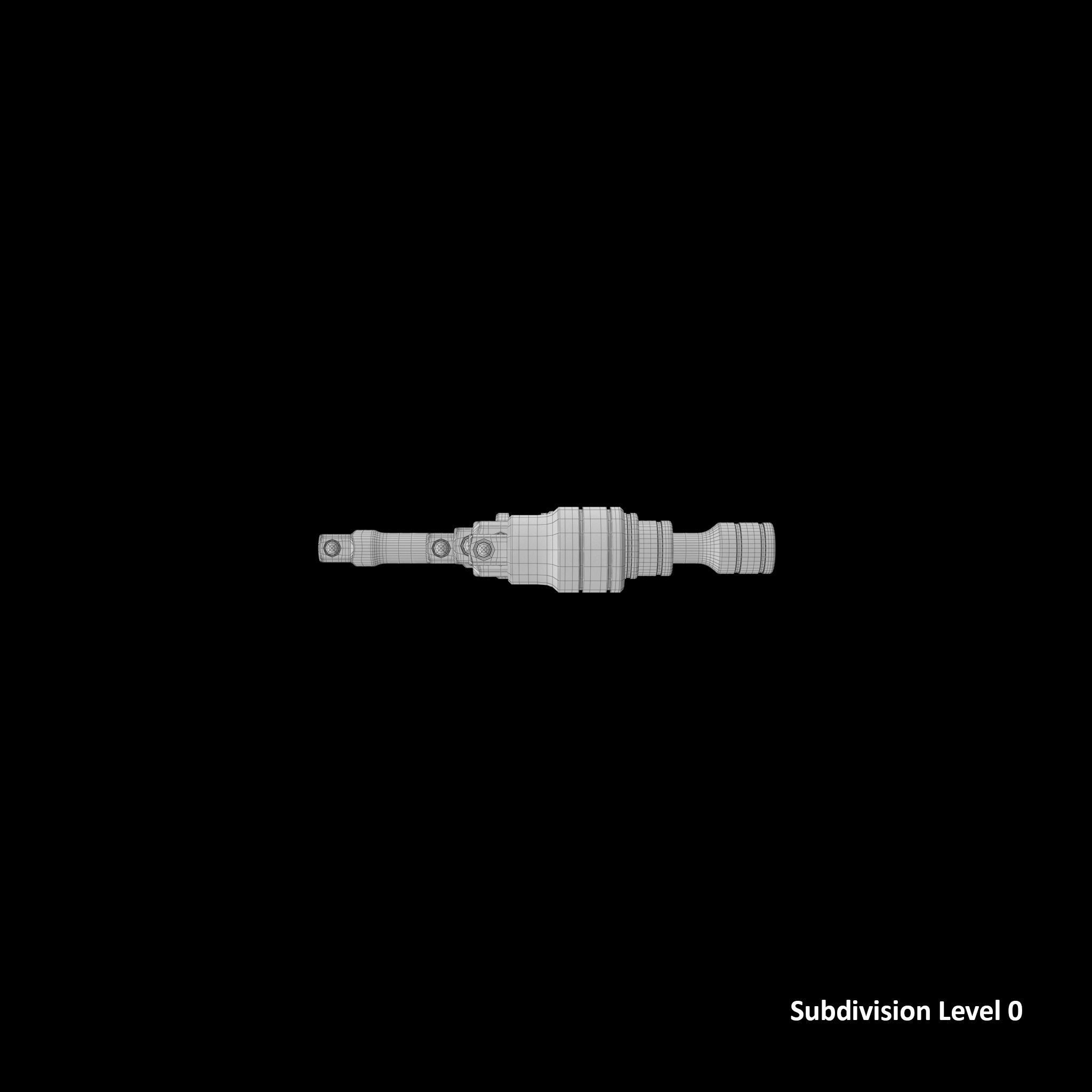 Agggl GFAT1E Drive Adaptor Extension Set Low-poly 3D model_14