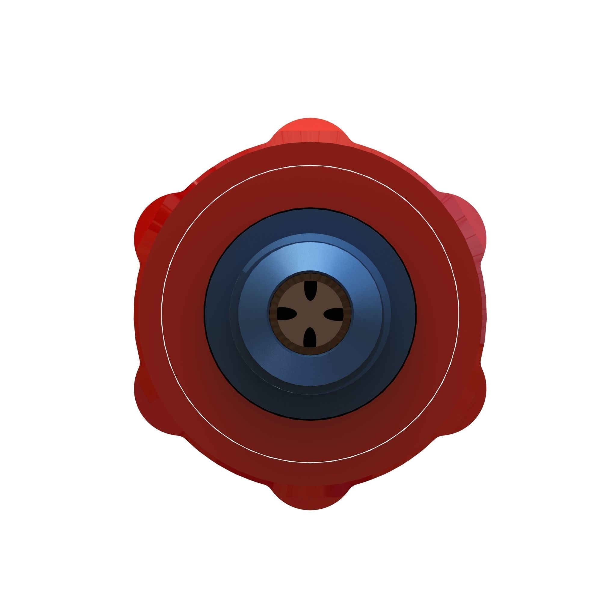 Hydraulic self sealing coupling quick disconnect  3D print model_2