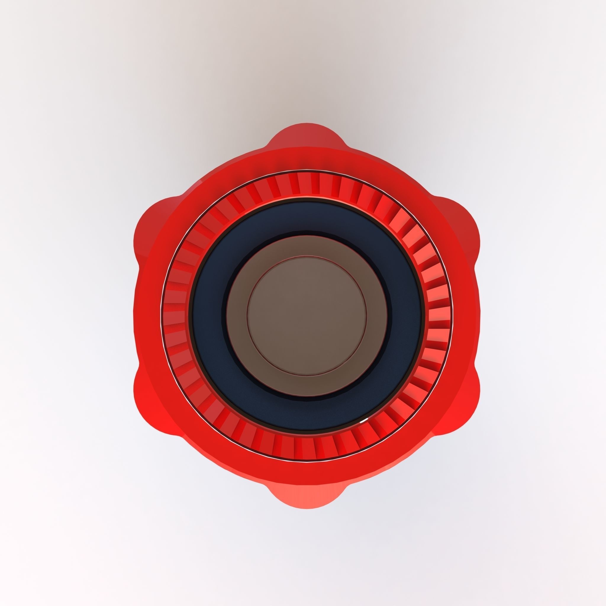 Hydraulic self sealing coupling quick disconnect  3D print model_3