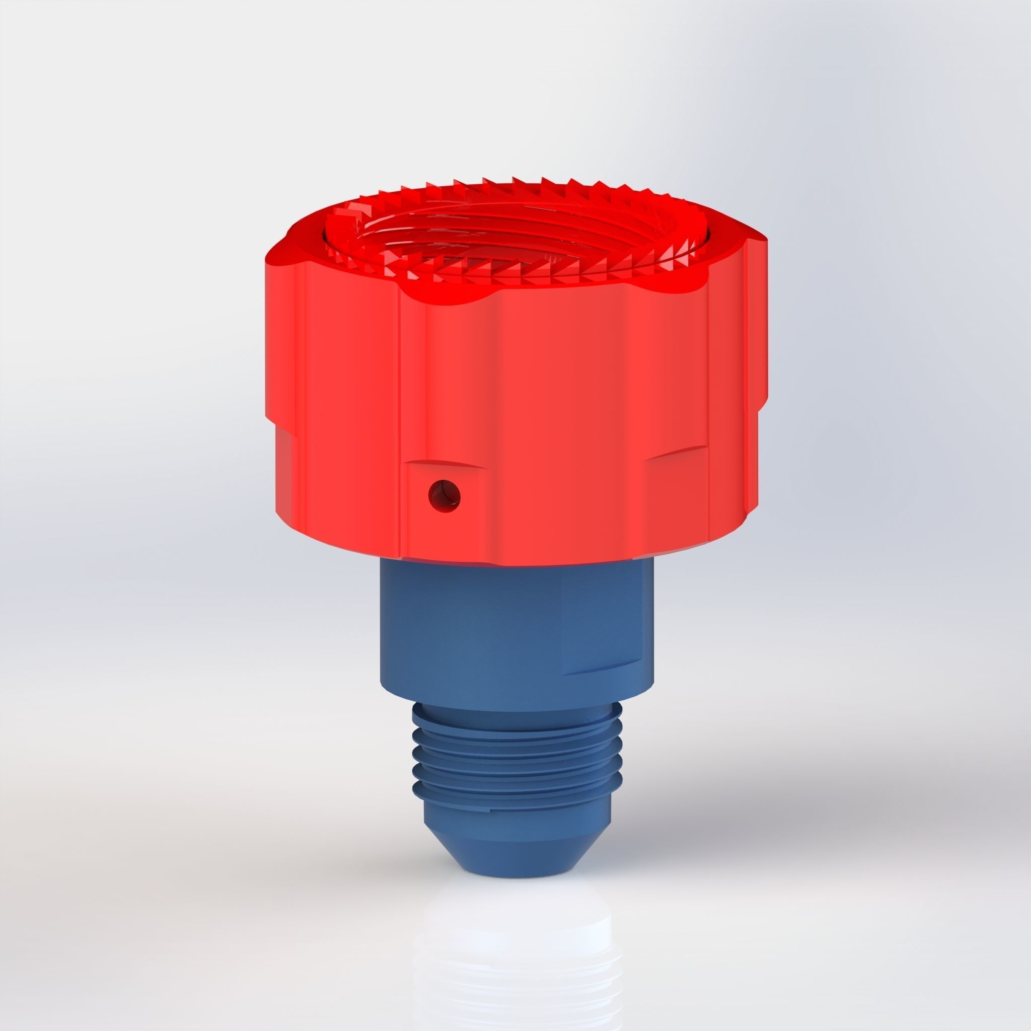 Hydraulic self sealing coupling quick disconnect  3D print model_1