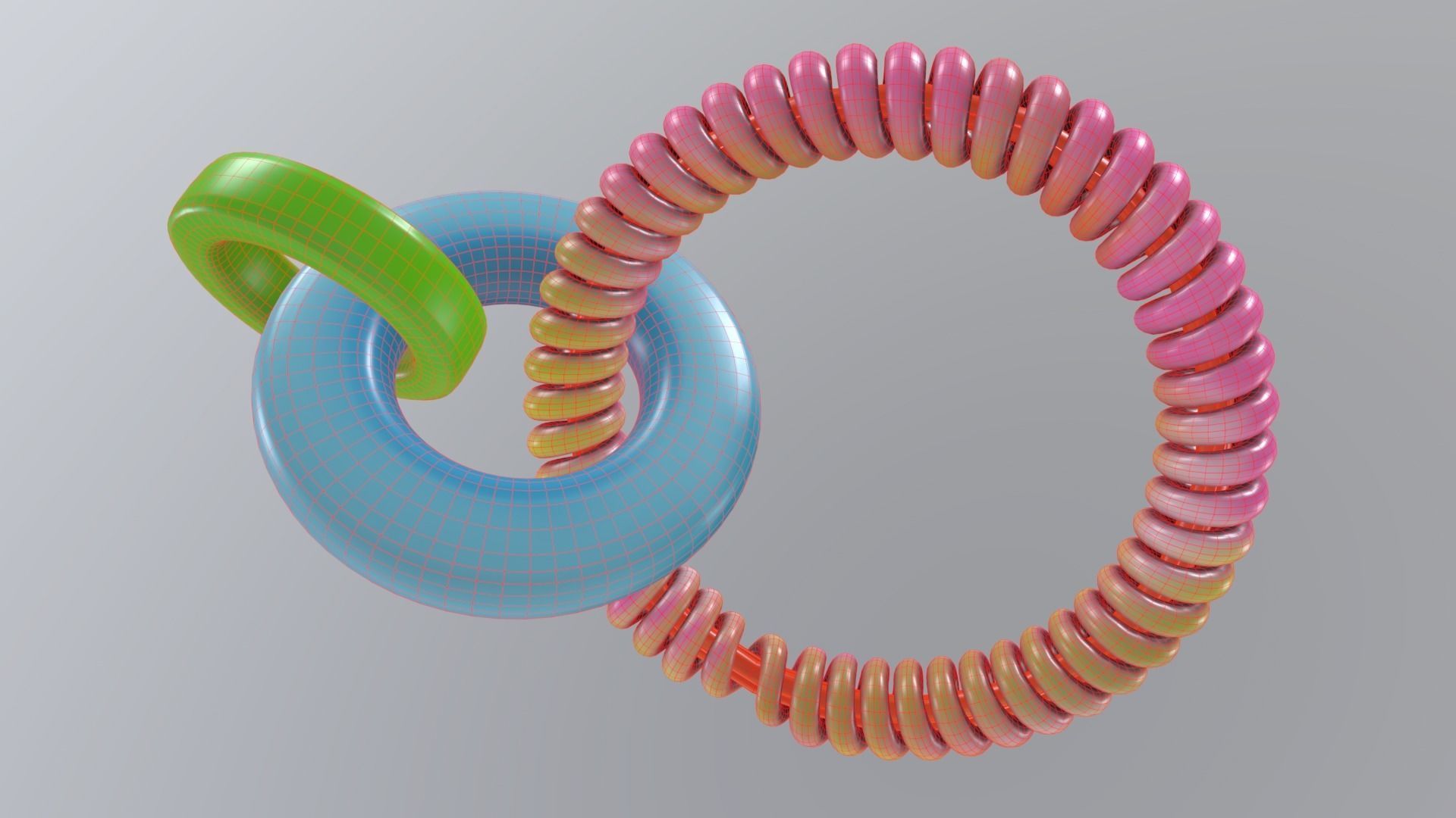 BabyTeether Low-poly 3D model_9