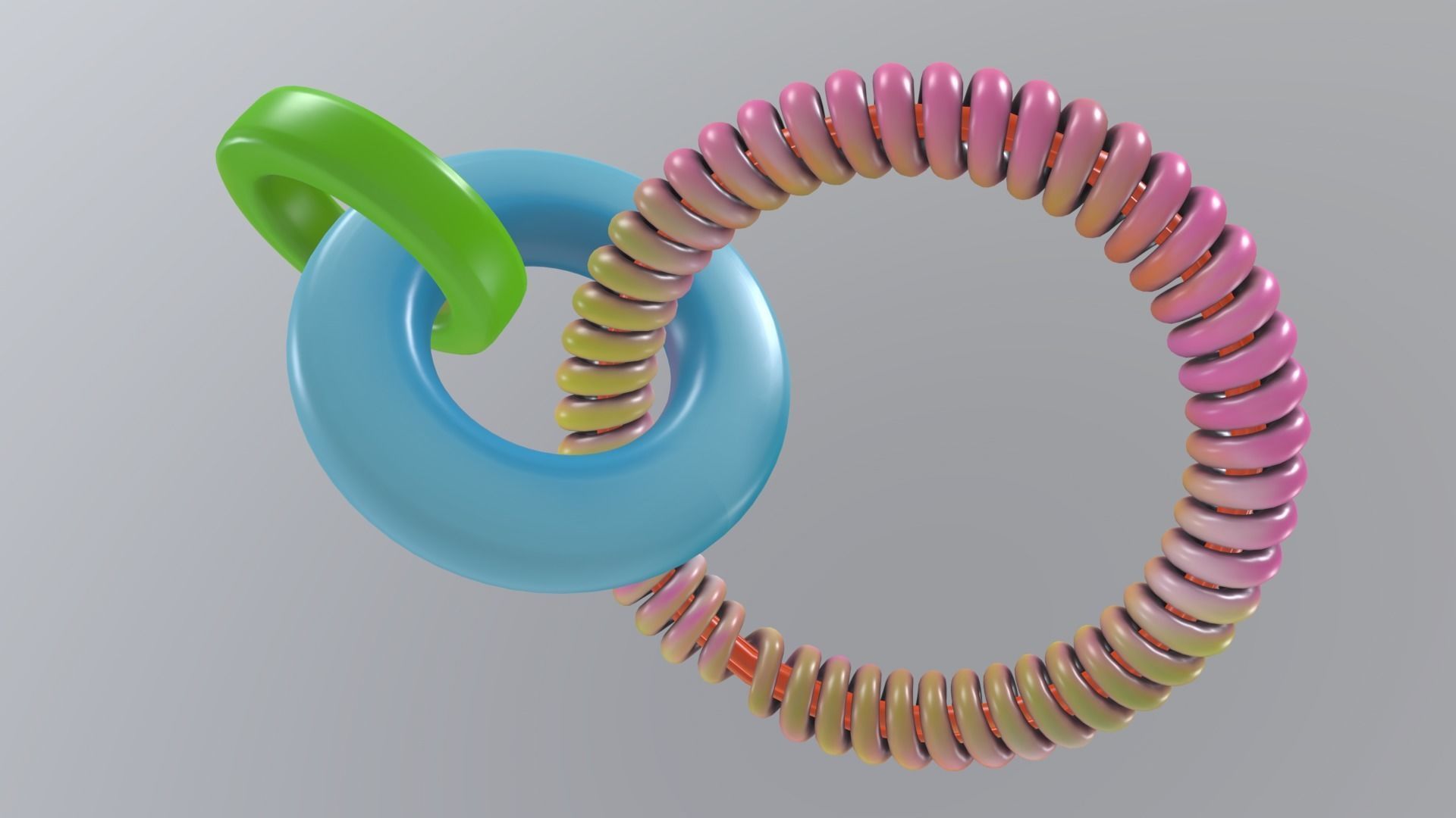 BabyTeether Low-poly 3D model_3