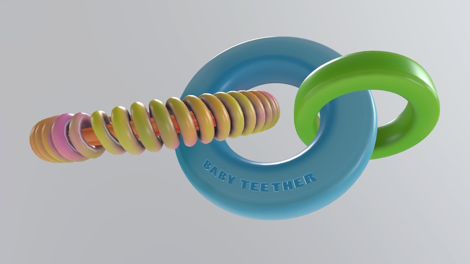 BabyTeether Low-poly 3D model_6