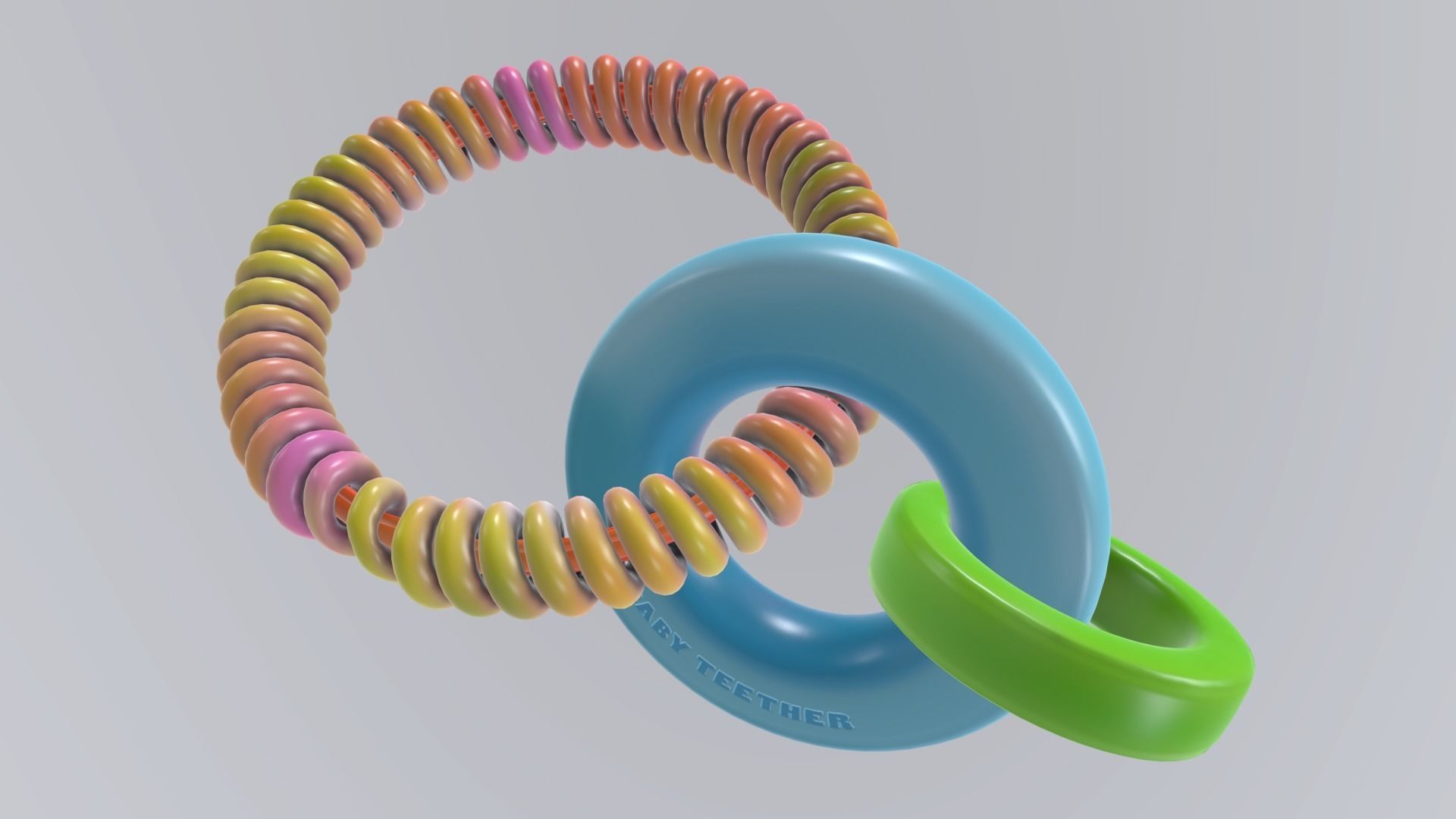 BabyTeether Low-poly 3D model_2