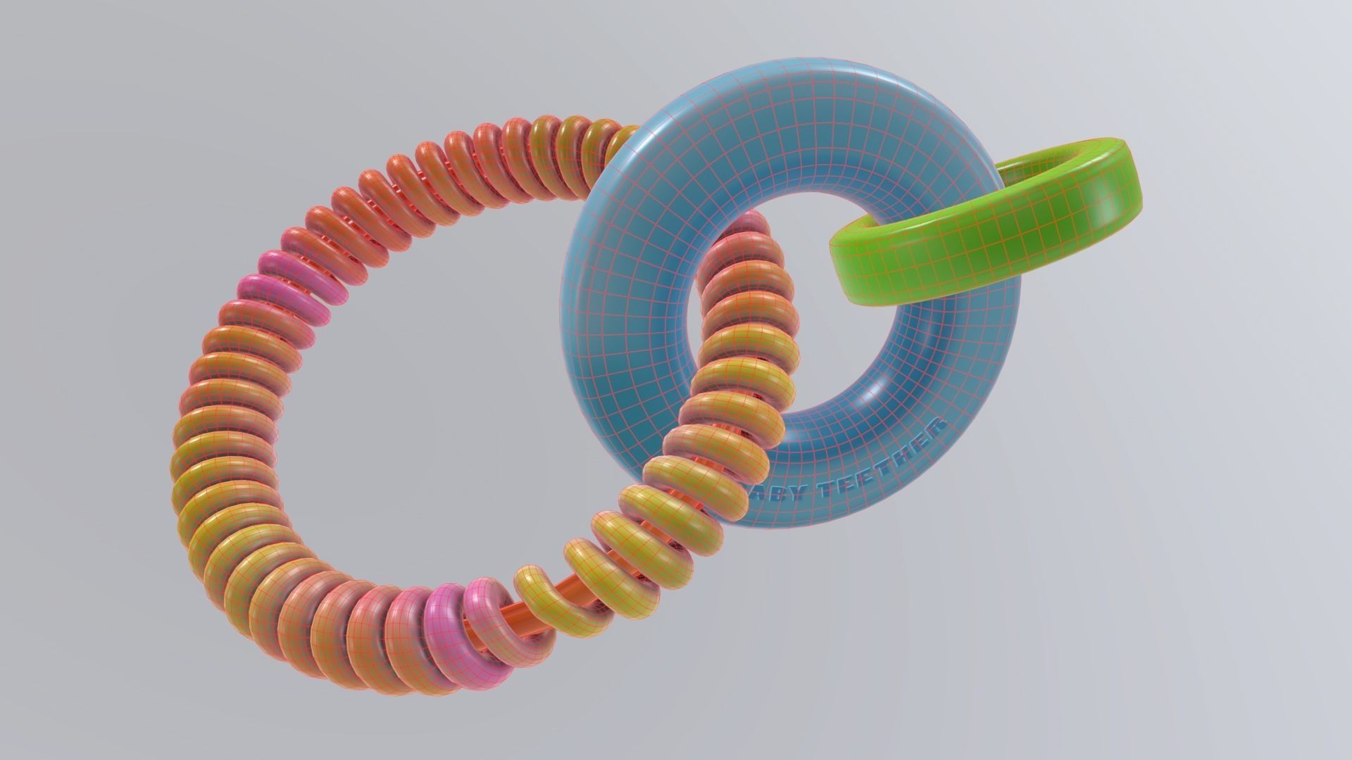 BabyTeether Low-poly 3D model_10