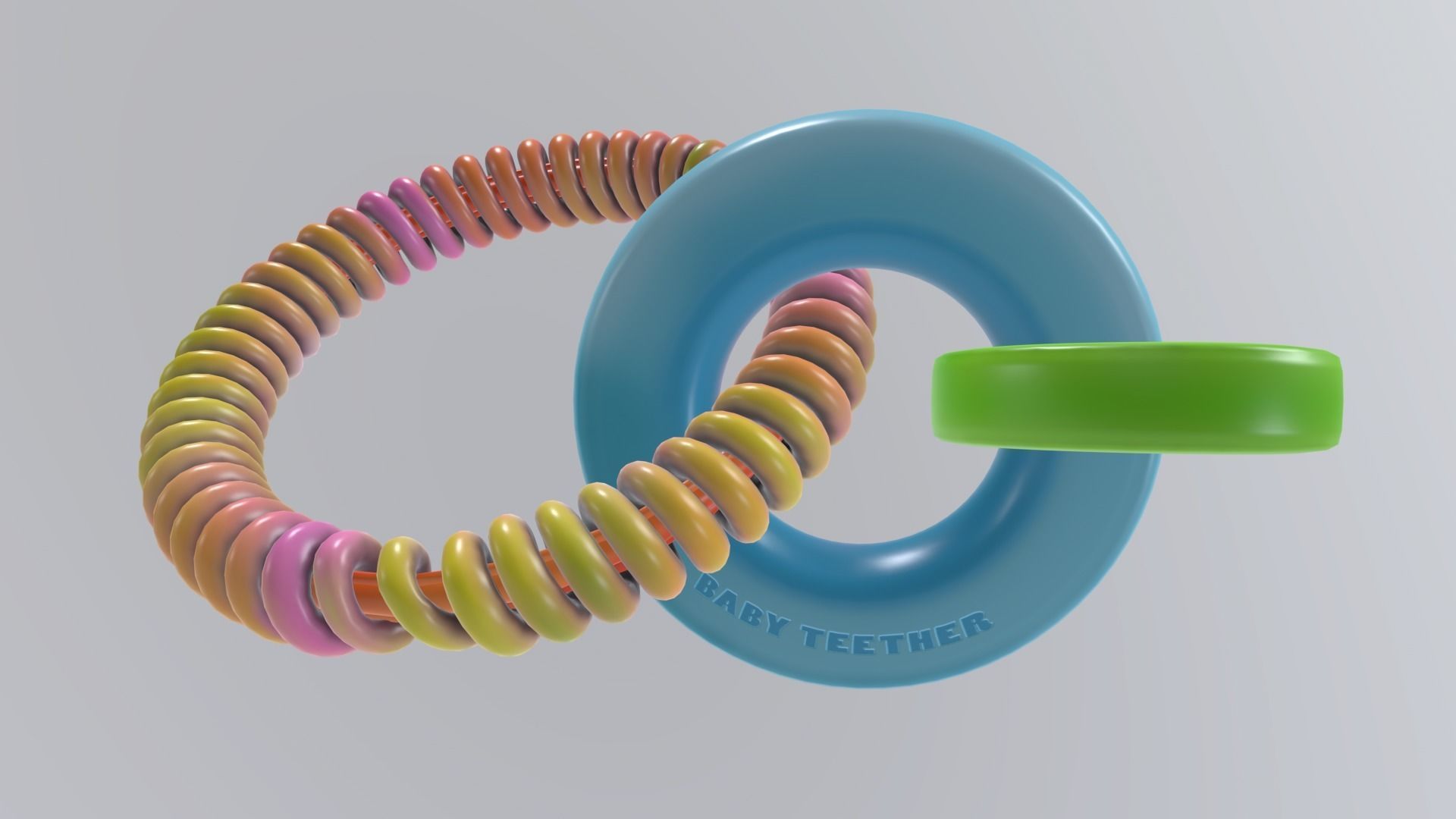 BabyTeether Low-poly 3D model_4