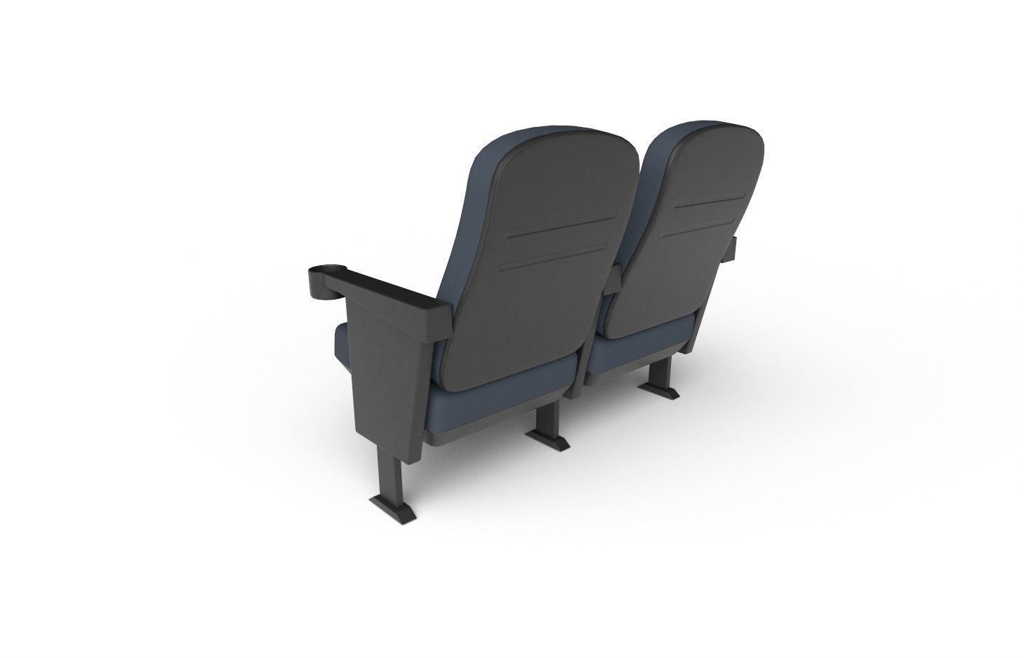 Cinema Seat M01 Low-poly 3D model_5