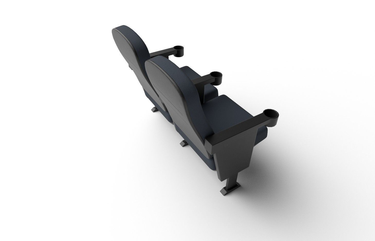 Cinema Seat M01 Low-poly 3D model_6