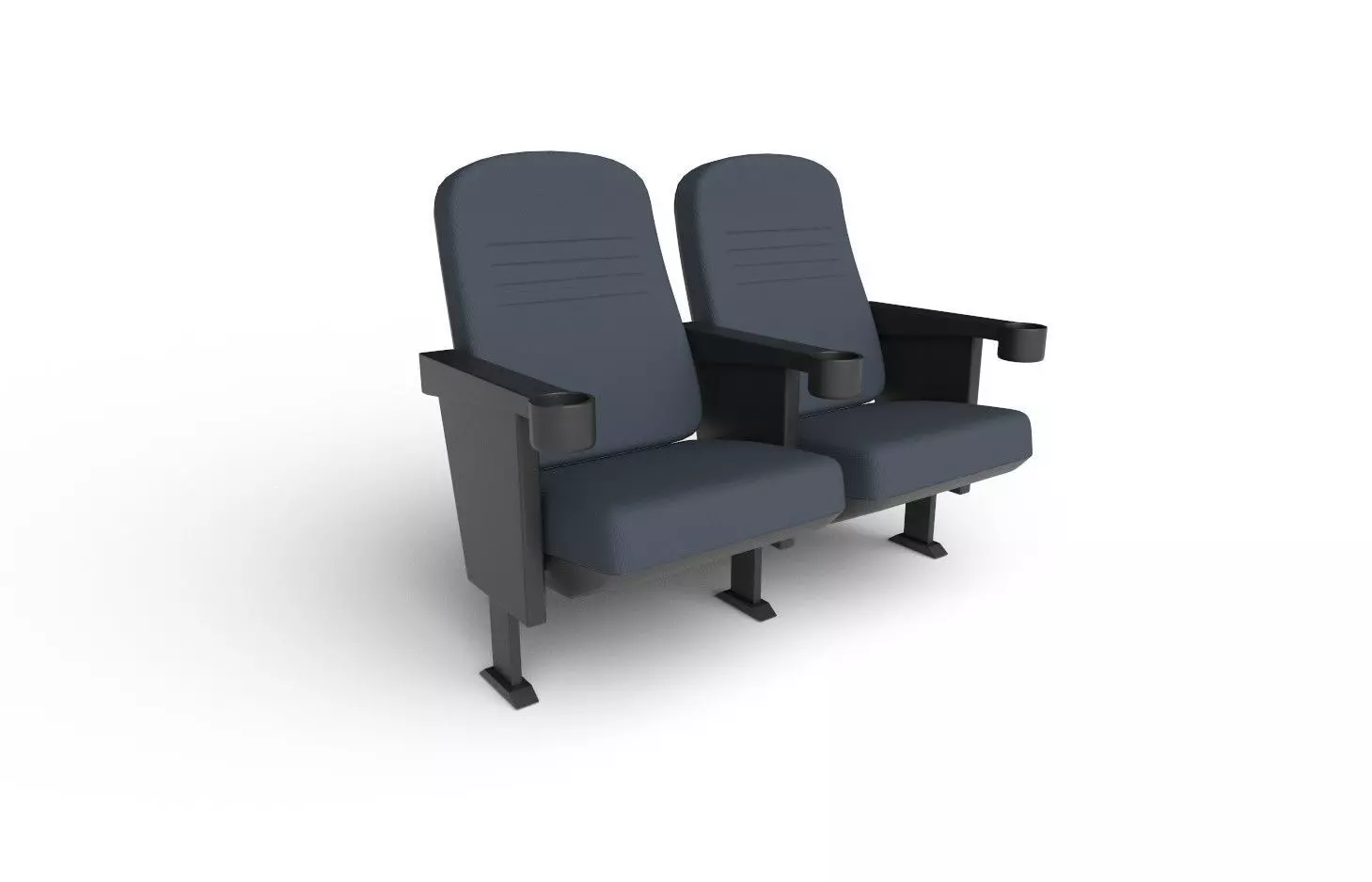 Cinema Seat M01 Low-poly 3D model_0