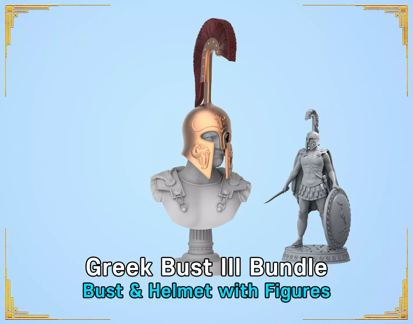 Greek Bust III Bundle 3D print model