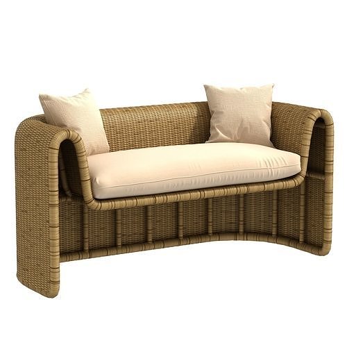 Randor Molded Loveseat  By Danny Ho Fong   3D model