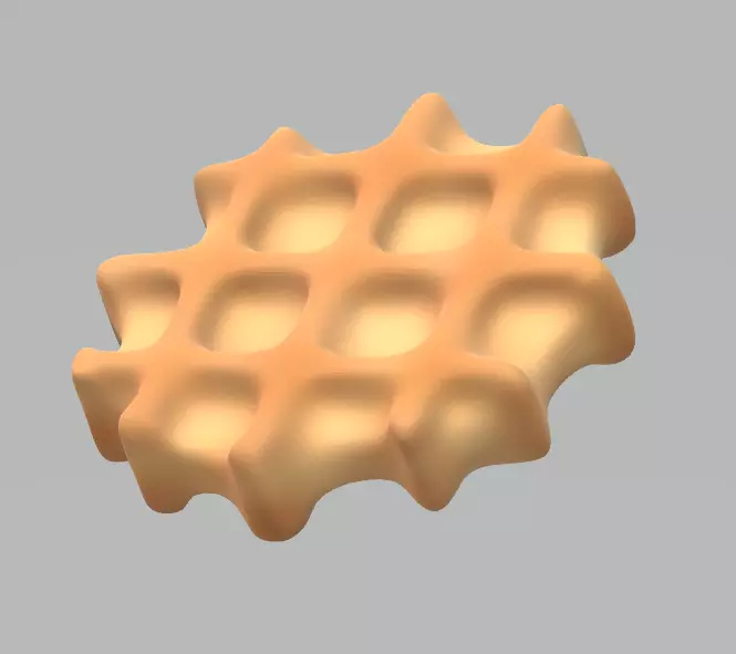 waffle for snack Free 3D print model