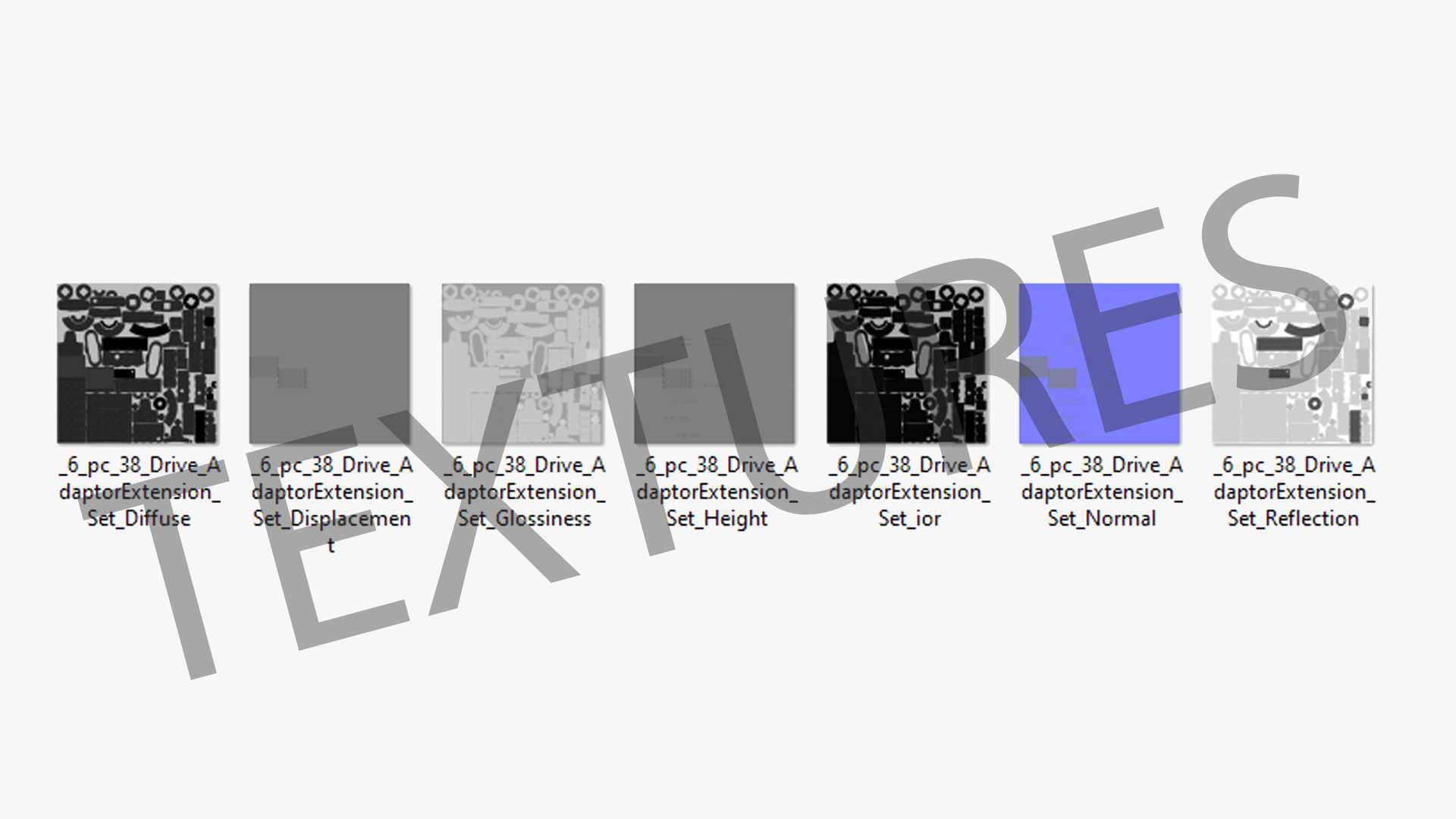 SO Agggl GFAT1E Drive Adaptor Extension Set Low-poly 3D model_24