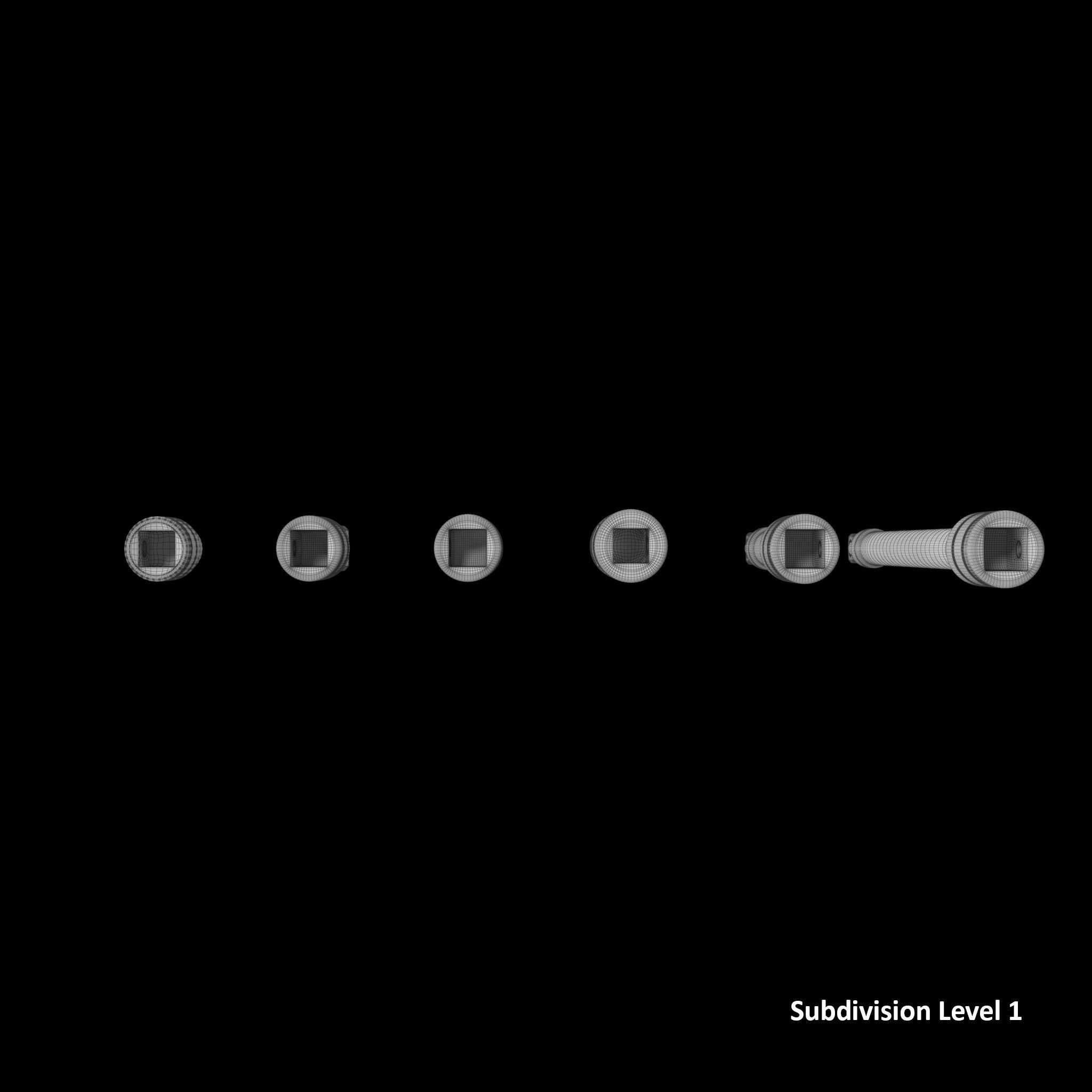 SO Agggl GFAT1E Drive Adaptor Extension Set Low-poly 3D model_17