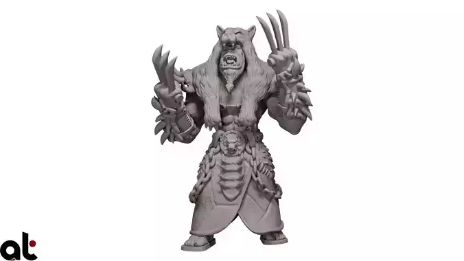 Orc shaman wolverine 3D print model