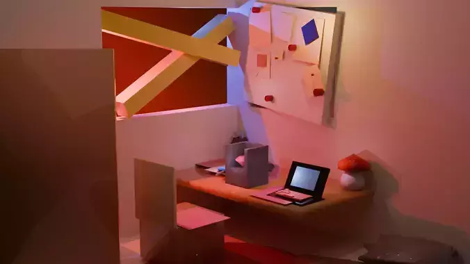Detective room 3D model